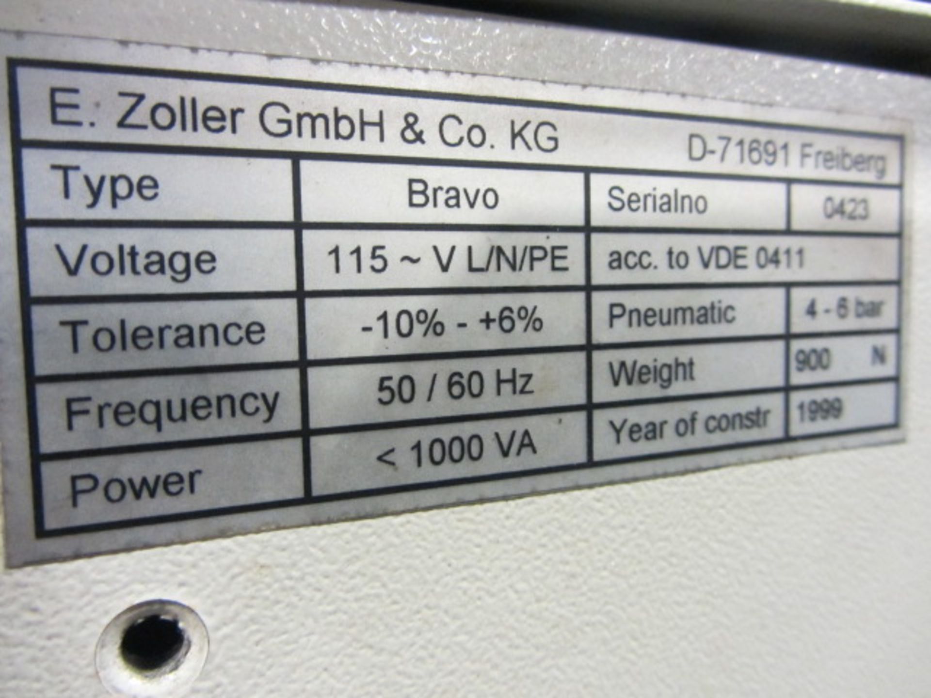 Zoller Bravo 2 50/40 Taper Programmable Tool Presetter with Zoller 6051 Control, Readout, sn:0423 - Image 7 of 7