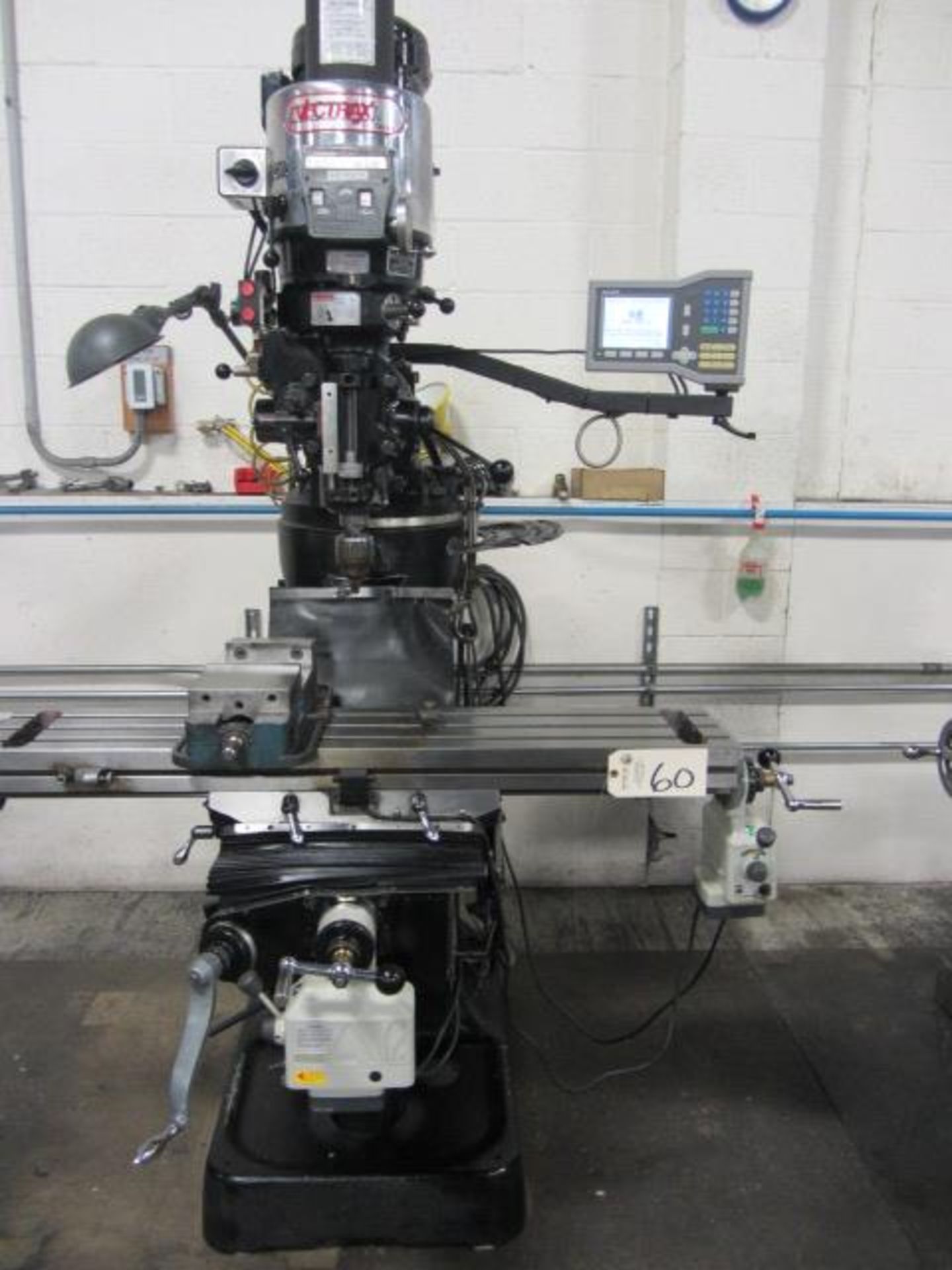 Vectrax Vari-Speed Vertical Milling Machine with 9'' x 48'' Power Feed Table, Longitudinal Power - Image 5 of 7