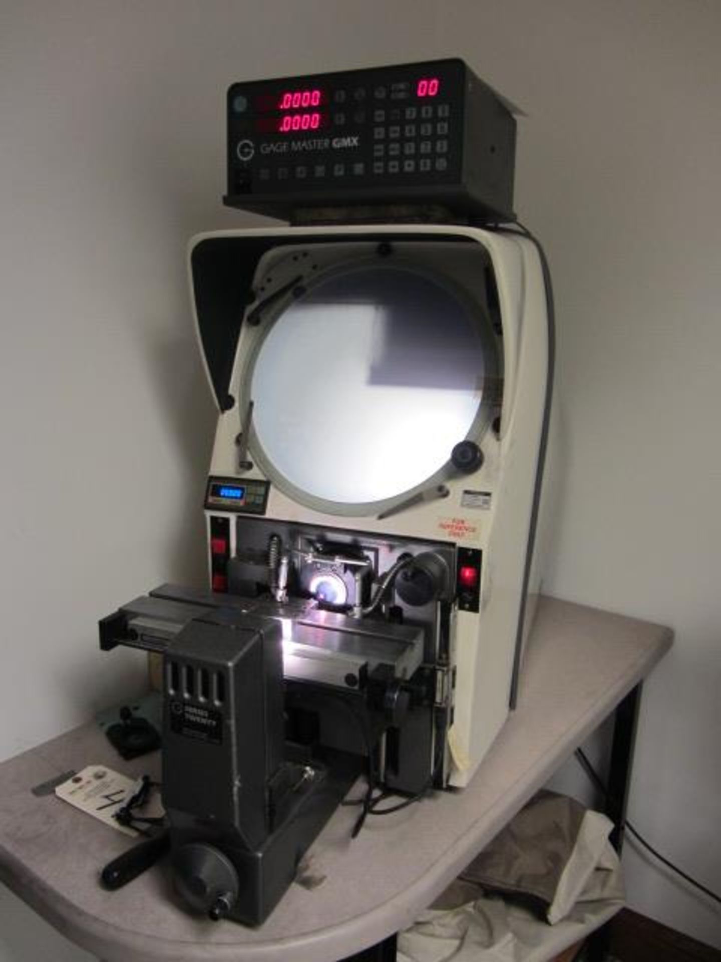 Gagemaster Series 20 13'' Optical Comparator with T-Slot Table, GMX Programmable Control, sn: