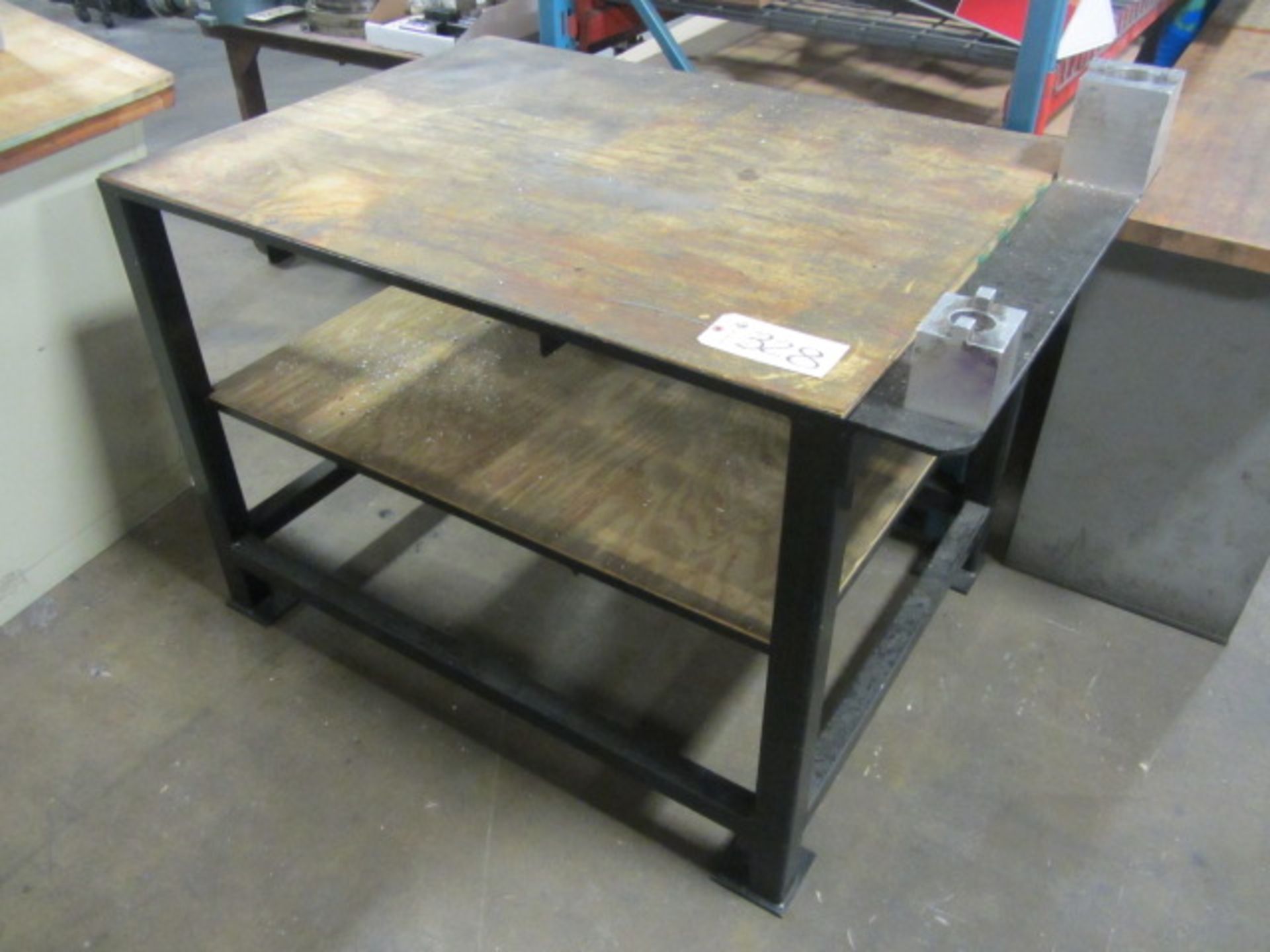 38" x 55" Steel Set-Up Table with 40/50 Taper Attachments