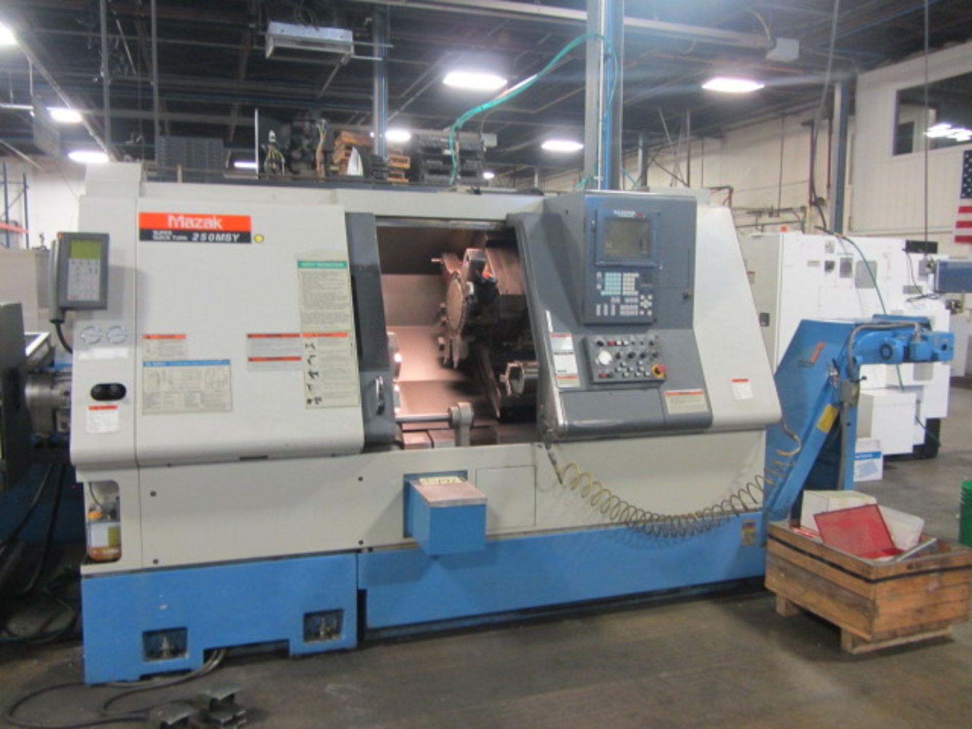 Mazak Super Quick Turn 250-MSY CNC Turning Center with Sub-Spindle, Milling & Y-Axis, 12 Position
