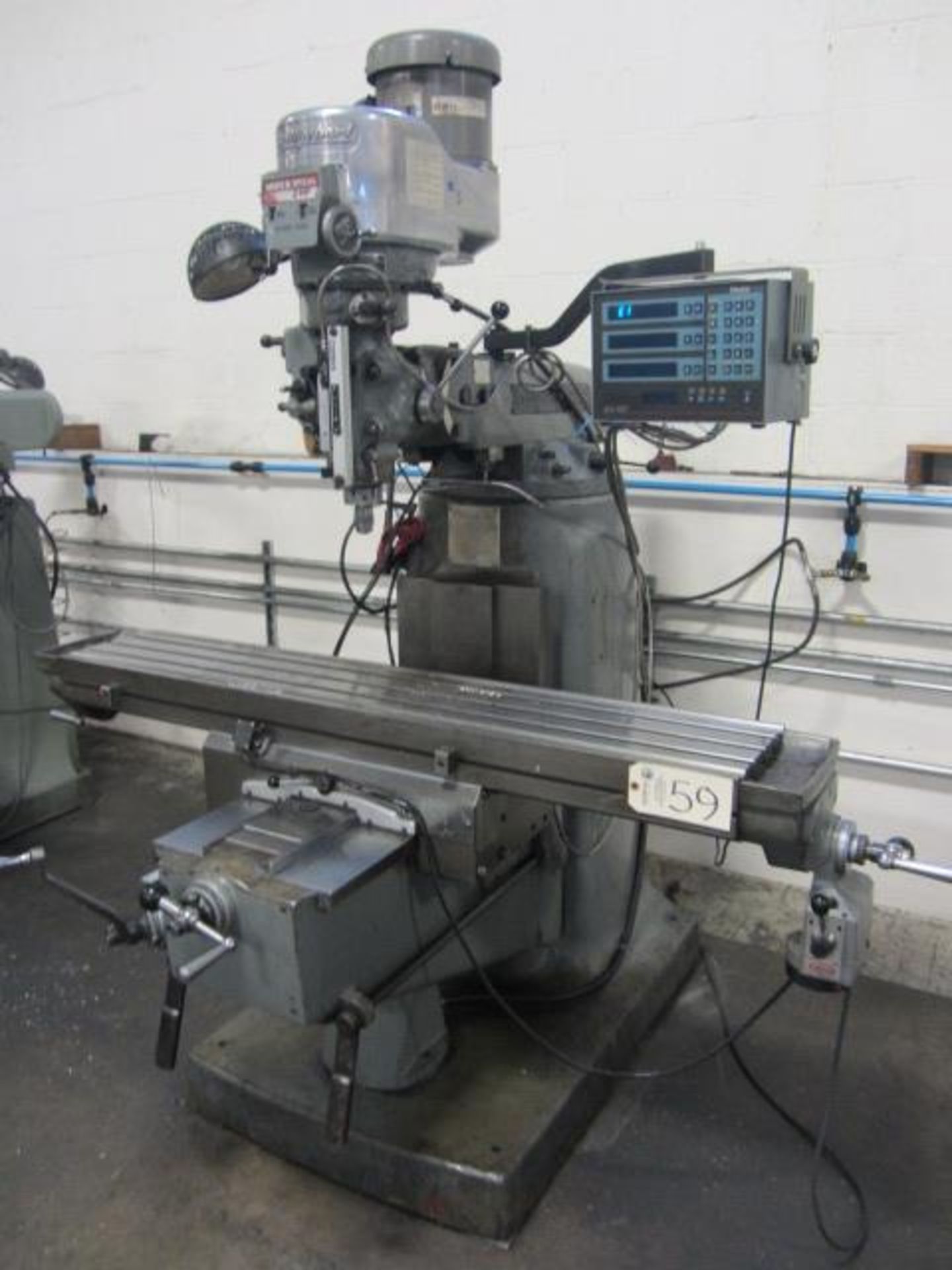 Bridgeport Series II Special Vertical Milling Machine with 11'' x 58'' Power Feed Table, R-8 Spindle - Image 4 of 7