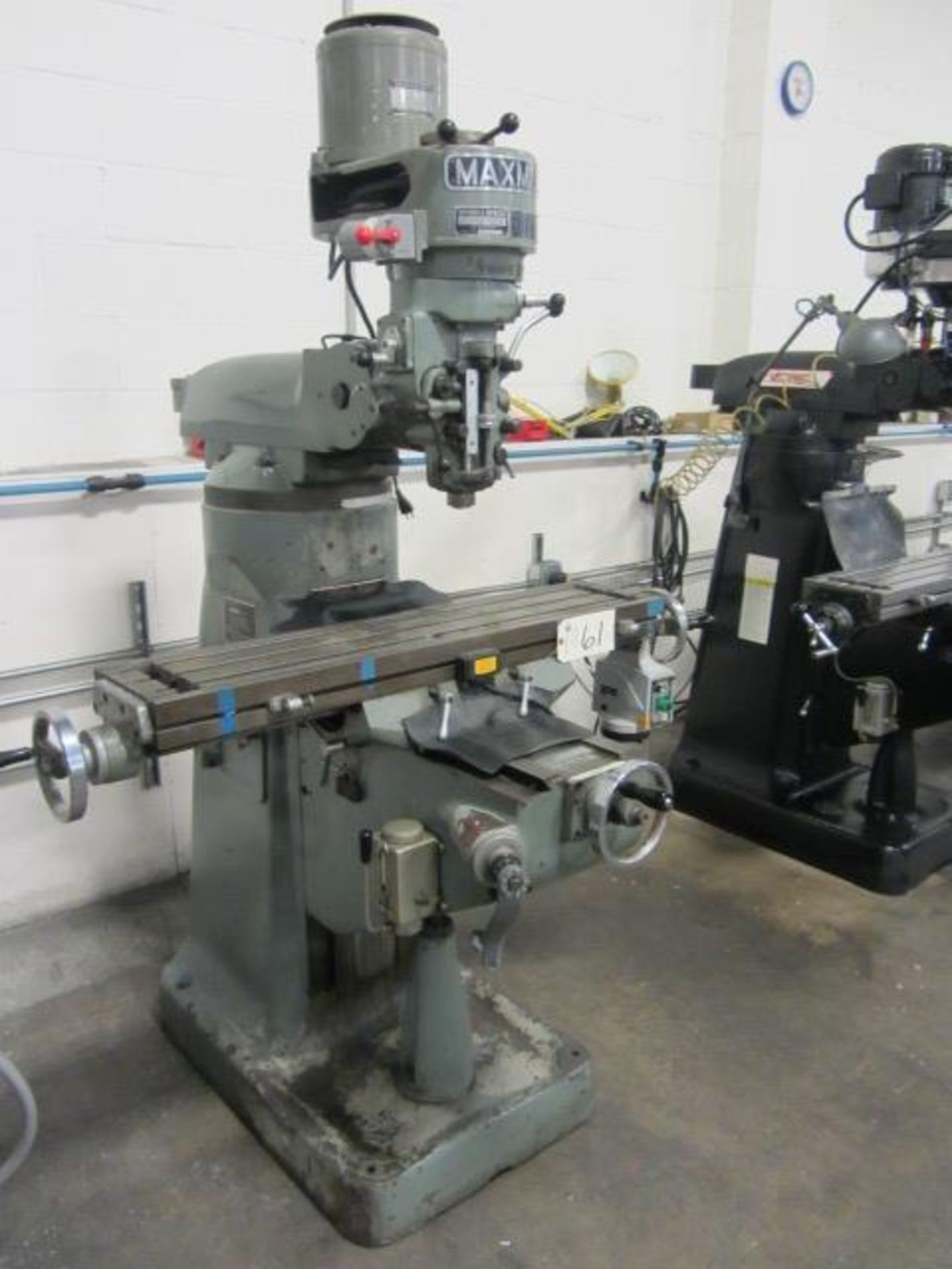 Maxmill Vertical Milling Machine with 9'' x 42'' Power Feed Table, R-8 Spindle Speeds to 2720 RPM, - Image 4 of 6
