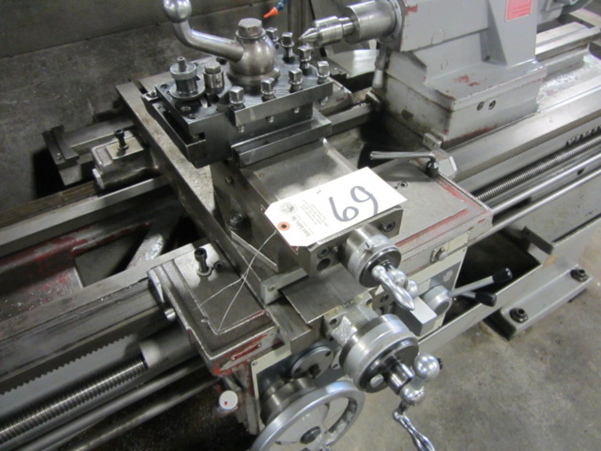 Mazak 20'' x 60'' Engine Lathe with Taper Attachment, 12'' 3-Jaw Chuck, 15'' 4-Jaw Chuck, 3-1/4'' - Image 2 of 9