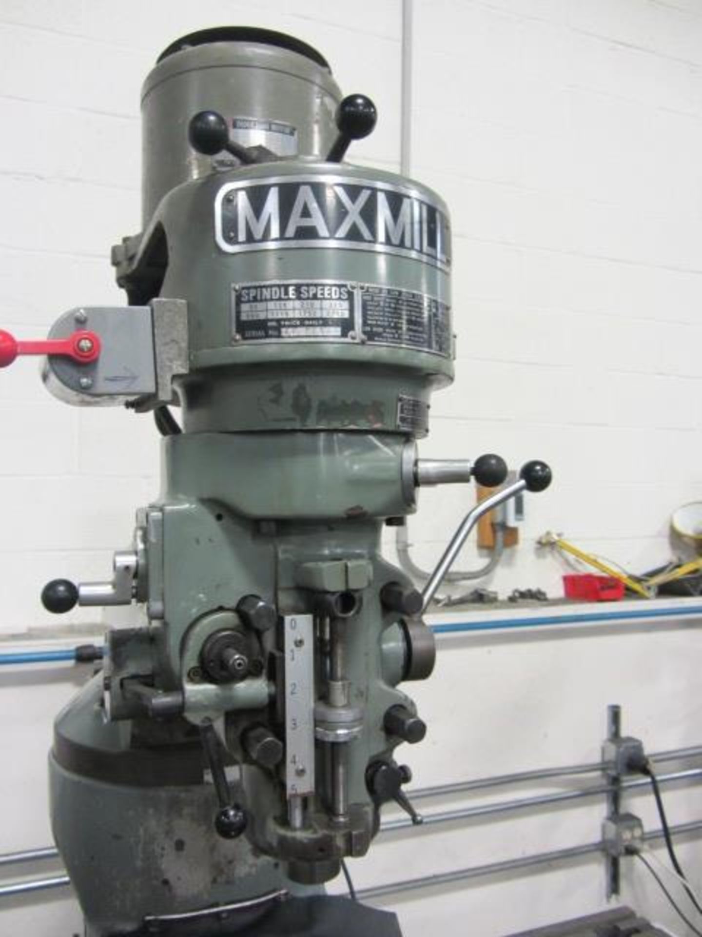 Maxmill Vertical Milling Machine with 9'' x 42'' Power Feed Table, R-8 Spindle Speeds to 2720 RPM, - Image 5 of 6
