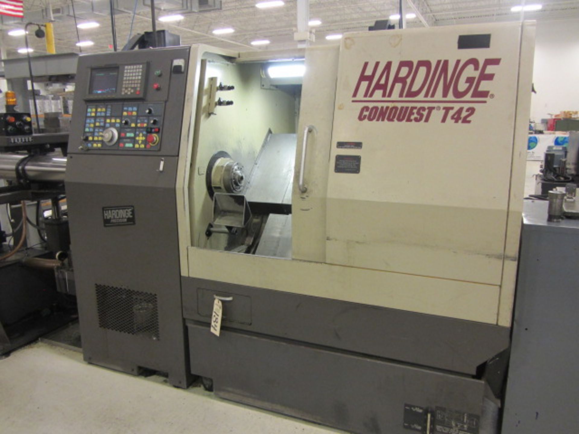 Hardinge Conquest T42 CNC Turning Center with 6'' Chuck, Collet Spindle Nose, Spindle Speeds to 5000 - Image 7 of 9