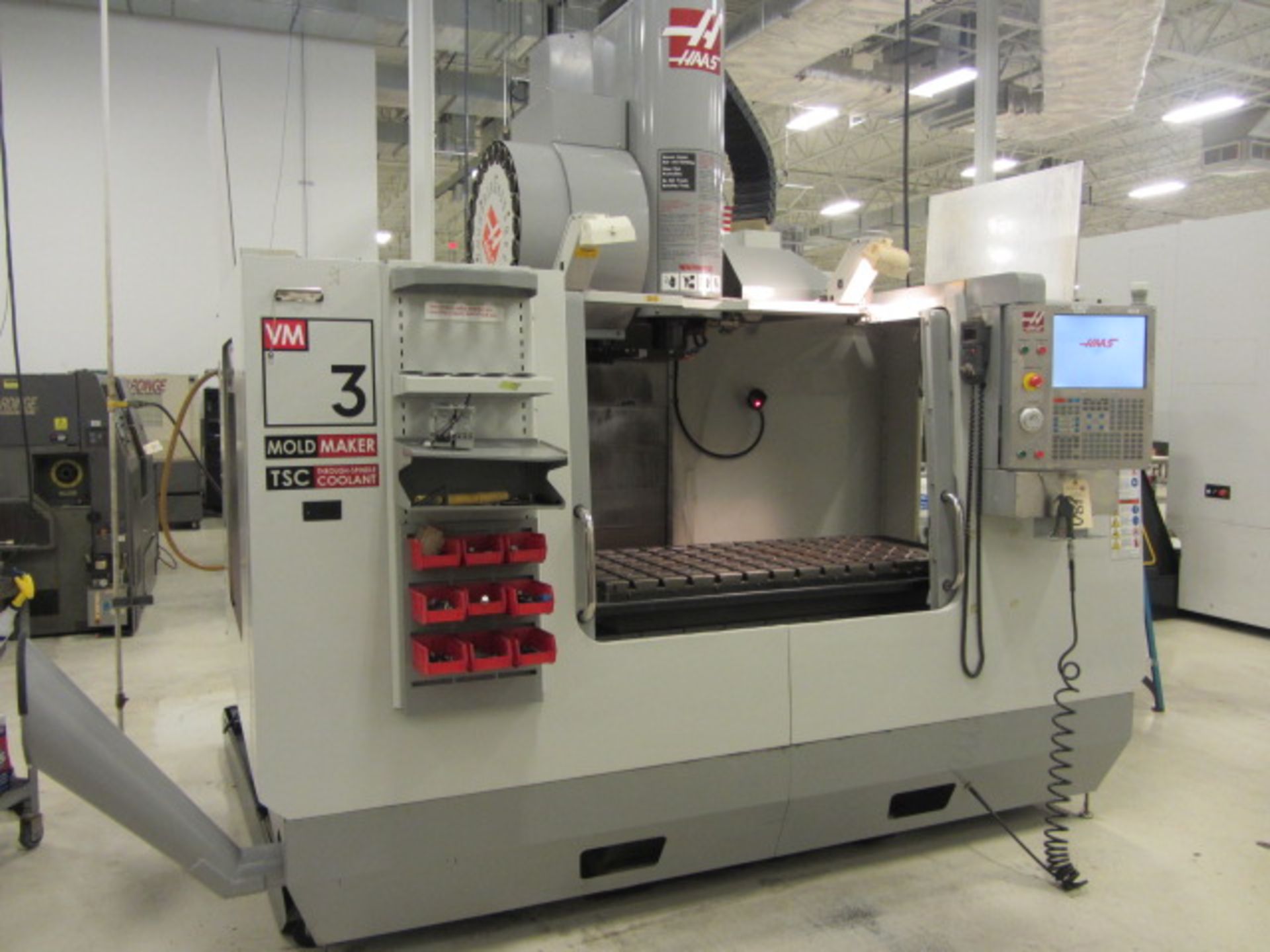 Haas VM-3 Mold Maker CNC Vertical Machining Center with 54'' x 24'' Table, #40 Taper Spindle - Image 2 of 10