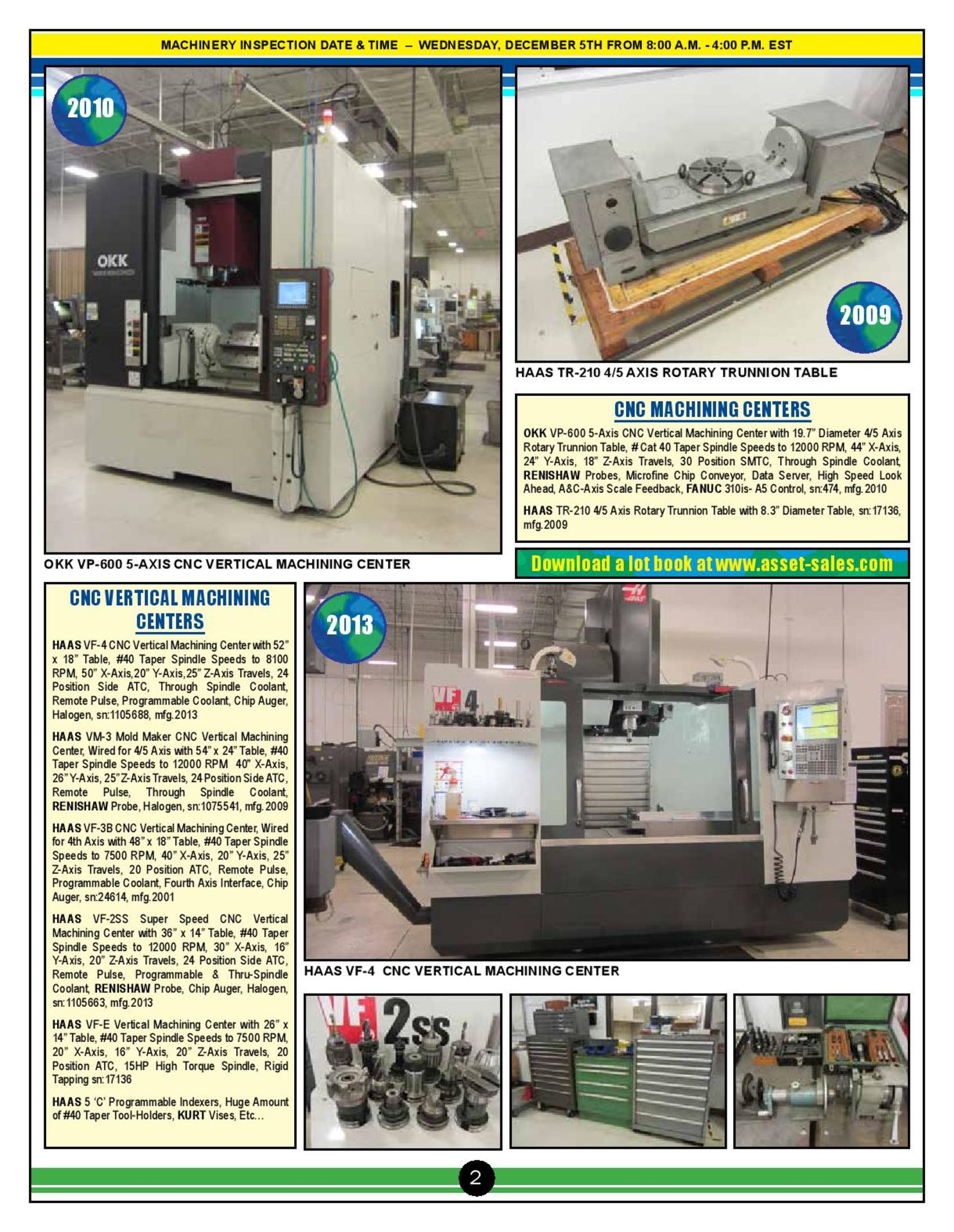 Register Now! TRI-TECH USA INC. - OKK, HAAS, Precision CNC & Fabricating Facility - Image 2 of 8