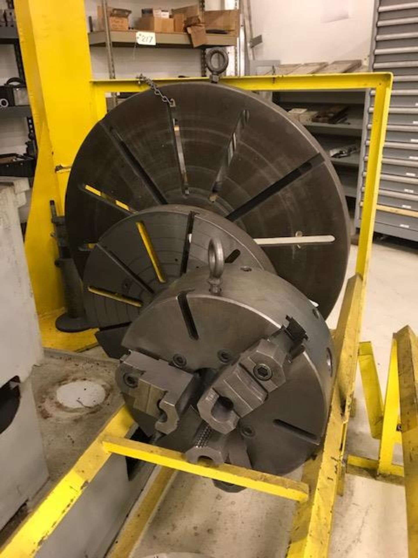 48" & 24" Faceplates & 12" 3-Jaw Chuck with Stand