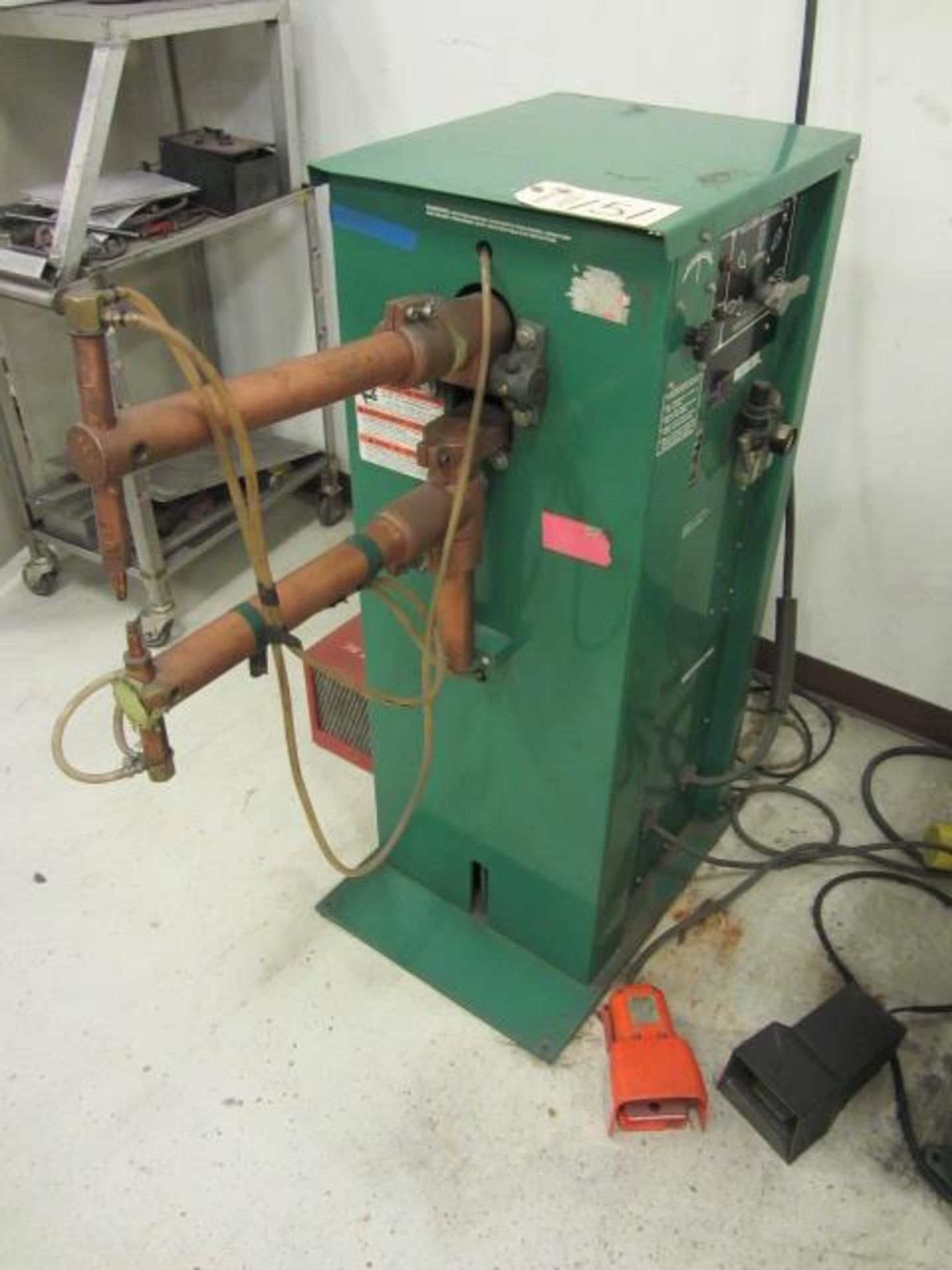 Western Arctronics 30 KVA Spot Welder with 1 Phase, Timer, Controls, Remote Foot Pedal Control, sn: