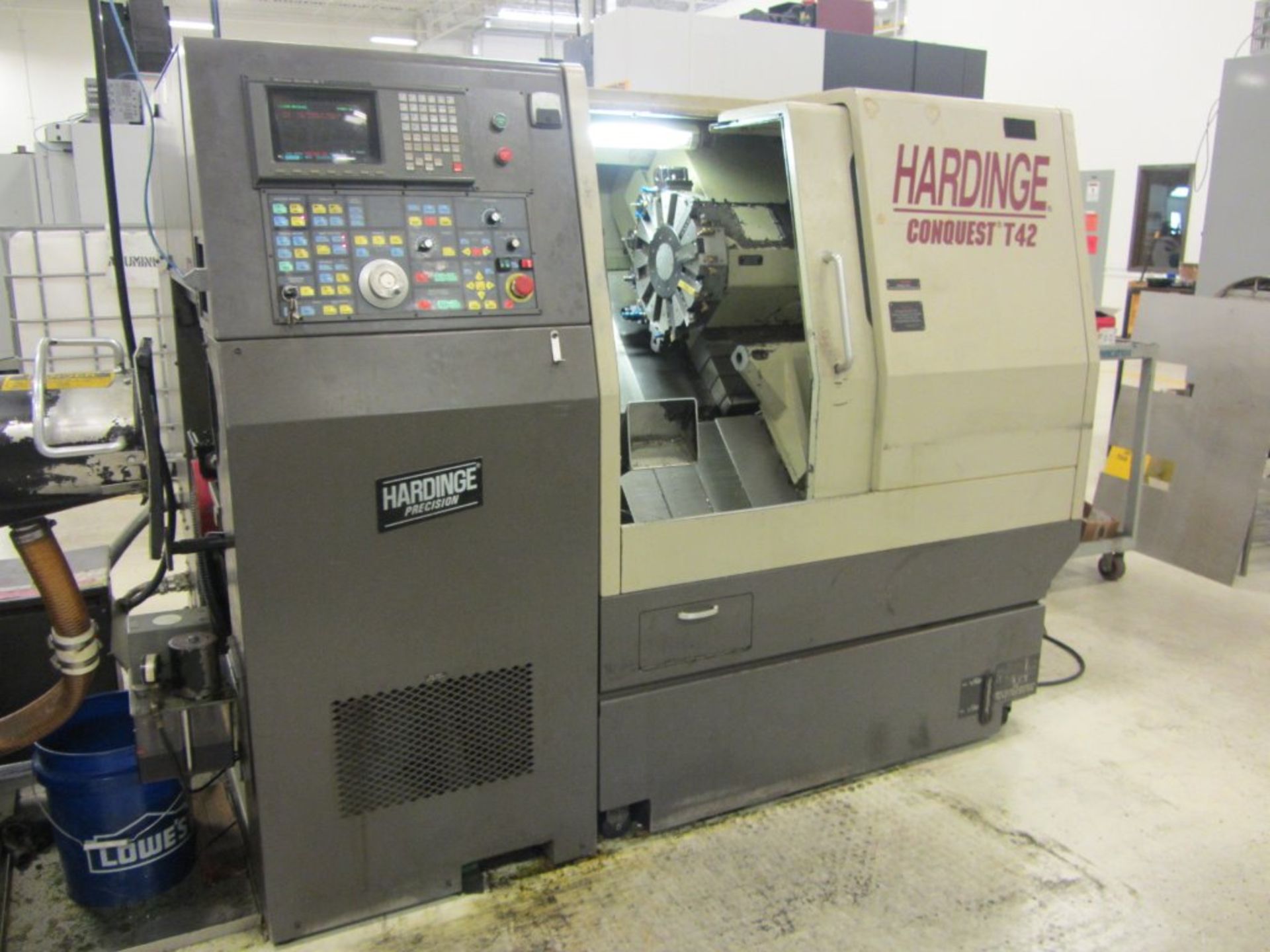 Hardinge Conquest T42 CNC Turning Center with 6'' Chuck, Collet Spindle Nose, Spindle Speeds to 5000