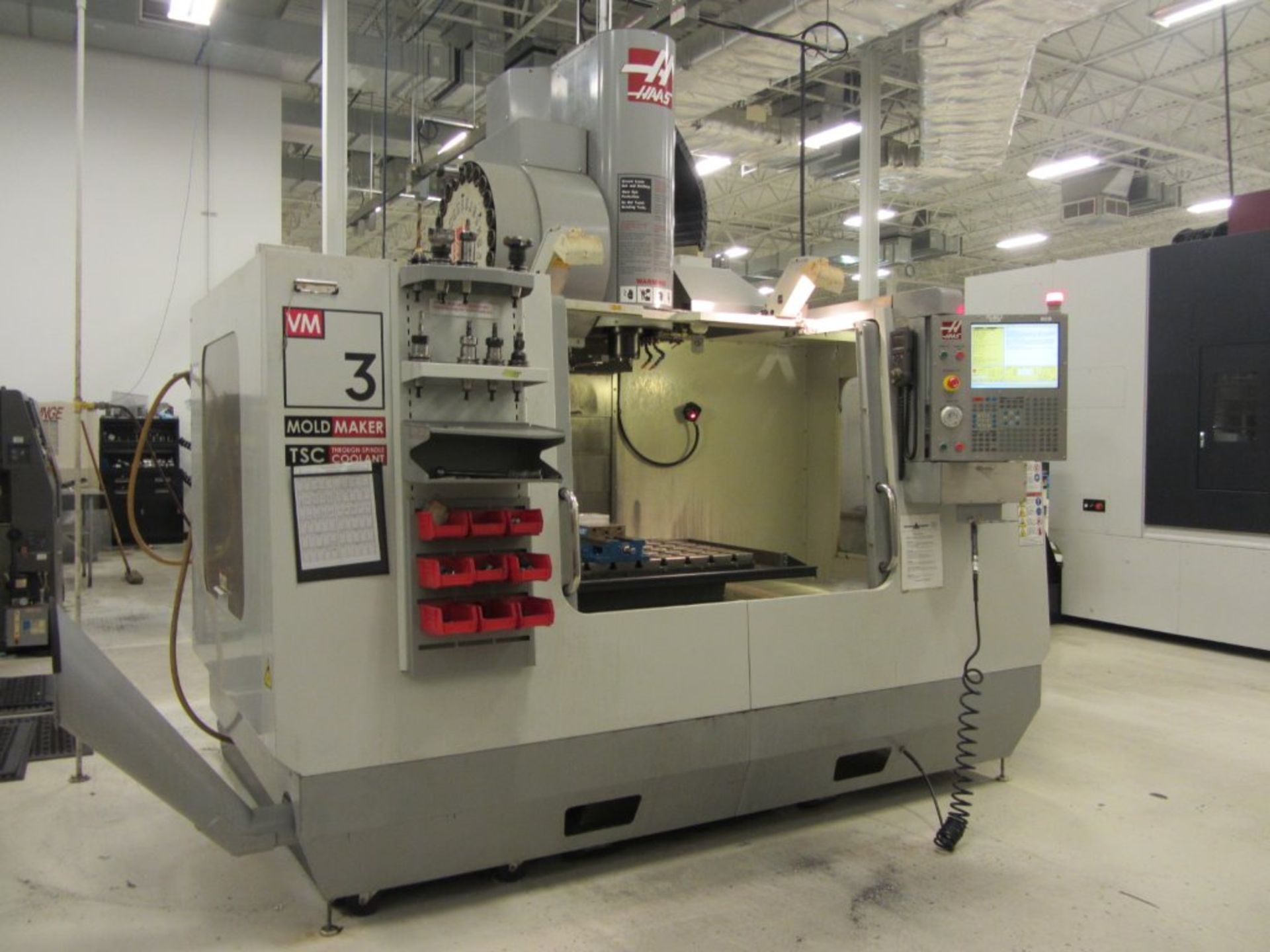 Haas VM-3 Mold Maker CNC Vertical Machining Center with 54'' x 24'' Table, #40 Taper Spindle