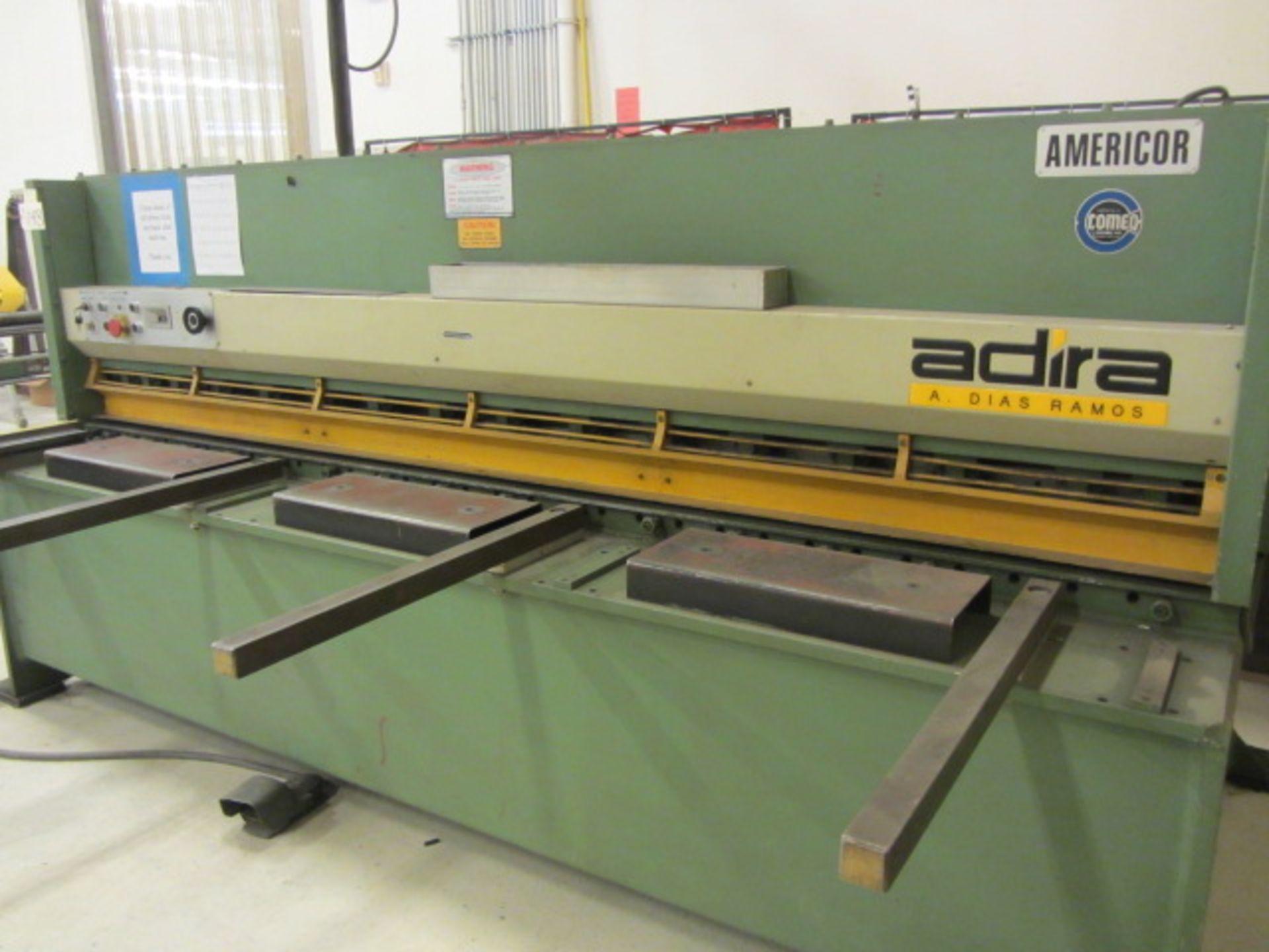 Adira 10' x 1/4'' Hydraulic Squaring Shear GHS-0630 with Rake & Clearance Adjustments, Front - Image 4 of 11