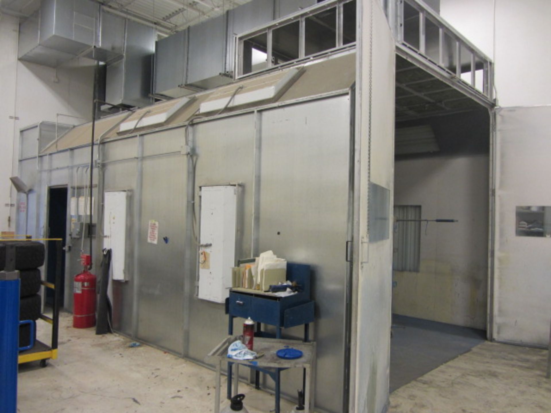 26' W x14' D x10' 6'' H Double Door Paint Booth with Updraft Filtration, mfg. 2009 - Image 2 of 7