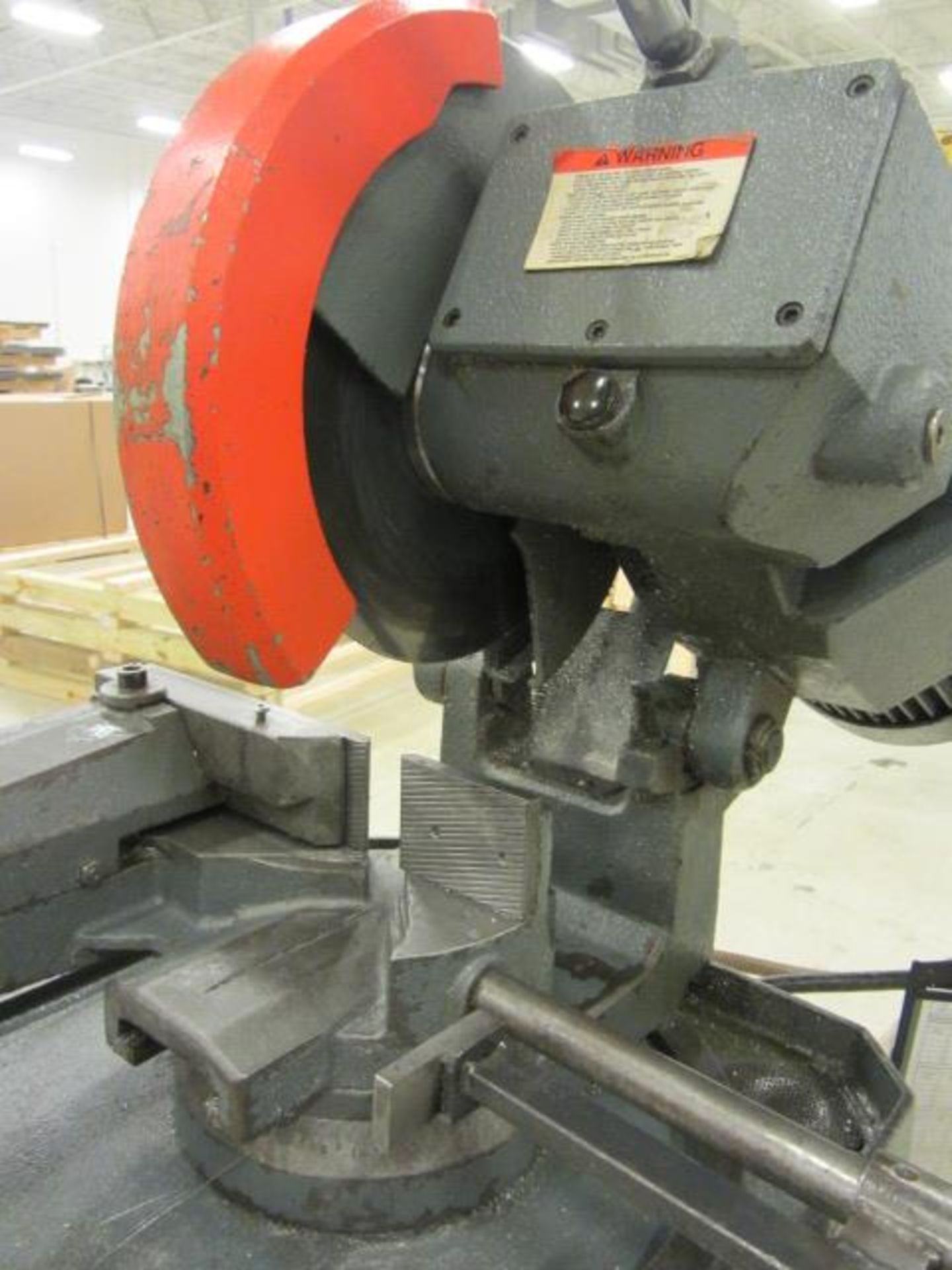 Saccardo 112L 8/4/2 Mitre Cutting Cold Saw with 14'' Diameter Blade, Vise, Barstop, sn:33069 - Image 4 of 5