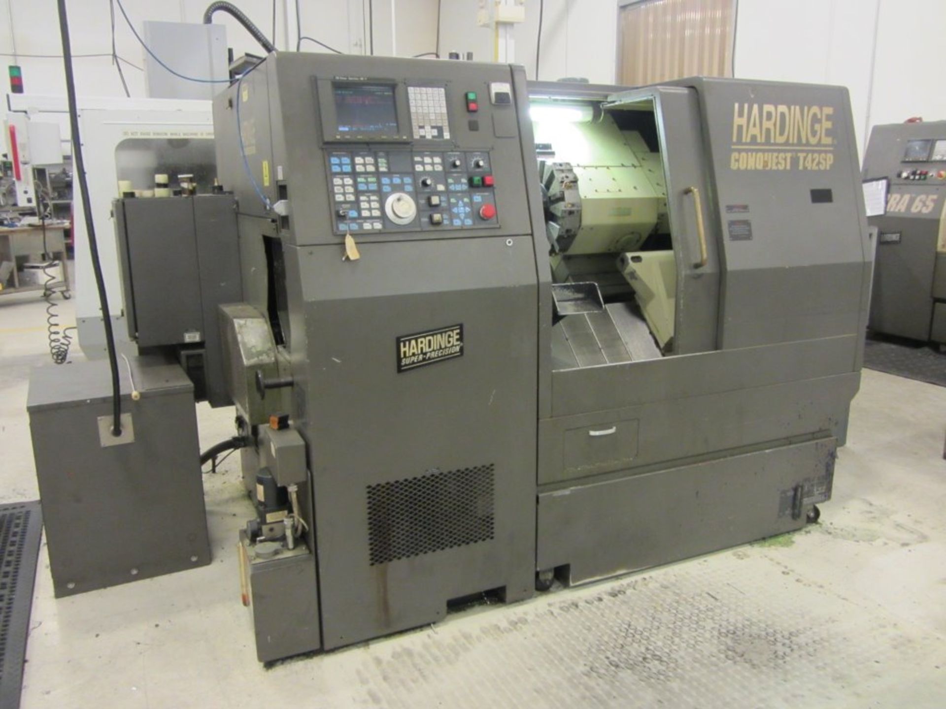 Hardinge Conquest T42SP CNC Turning Center with Sub-Spindle & Milling, Collet Chuck, Main Spindle