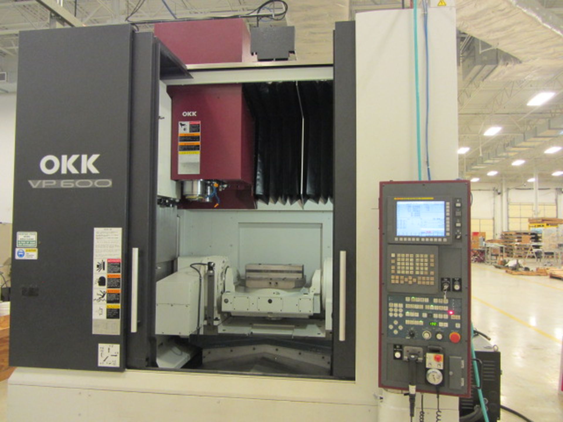 OKK VP-600 5-Axis CNC Vertical Machining Center with 19.7'' Diameter 4/5 Axis Rotary Trunnion Table, - Image 7 of 14