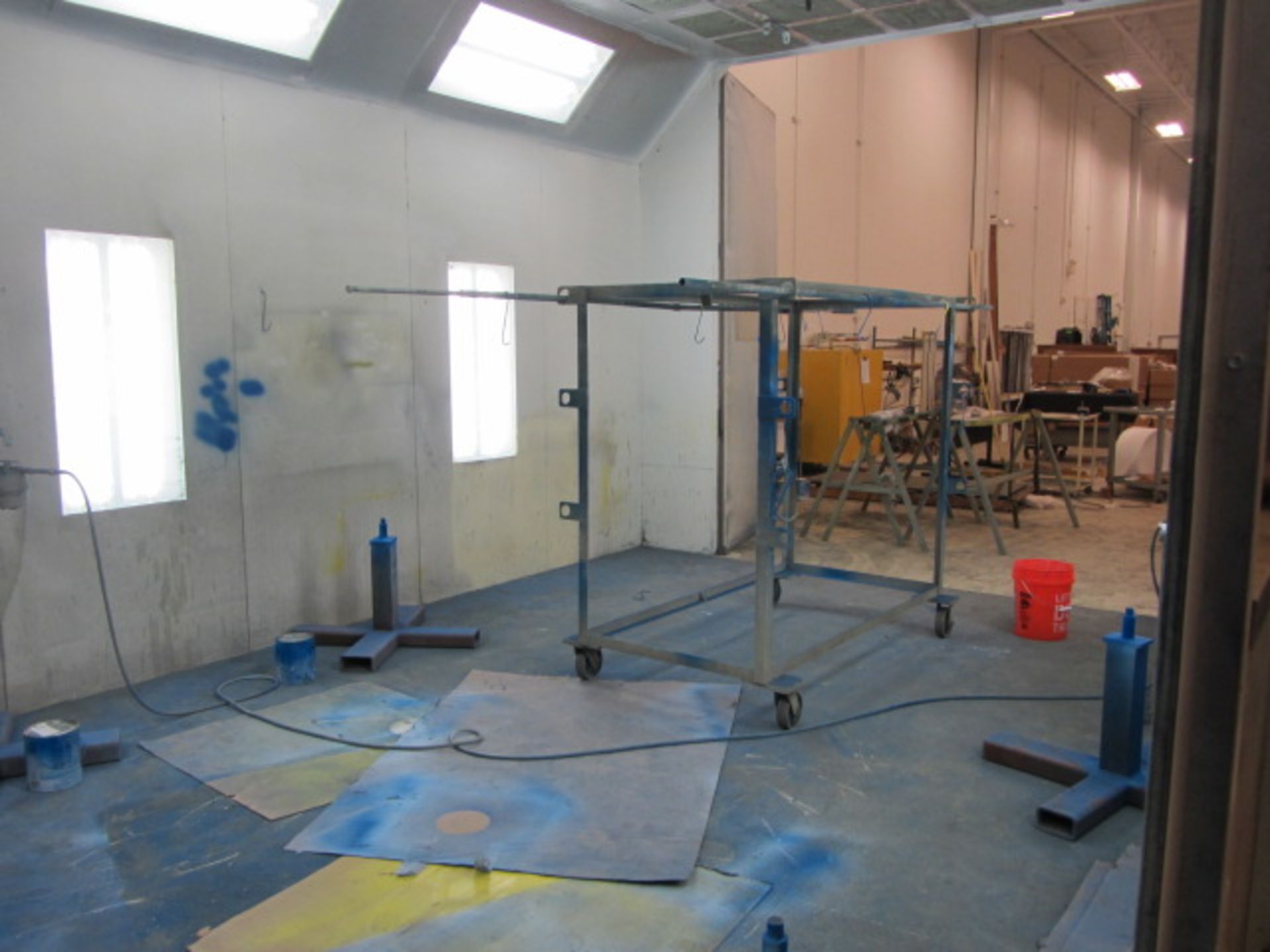 26' W x14' D x10' 6'' H Double Door Paint Booth with Updraft Filtration, mfg. 2009 - Image 7 of 7