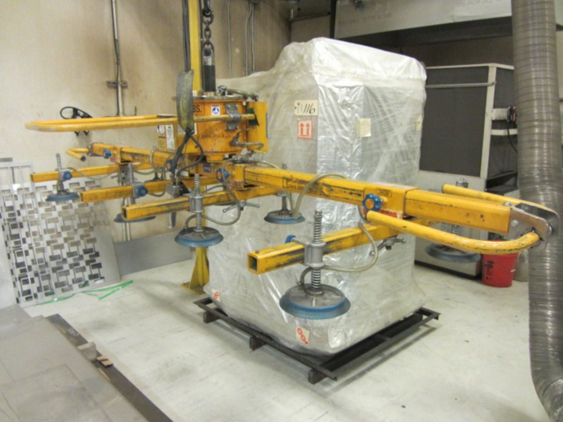 Anver 1600lb Capacity Vacuum Suction Metal Plate Lifter with 6' x 12' Maximum Capacities, sn: