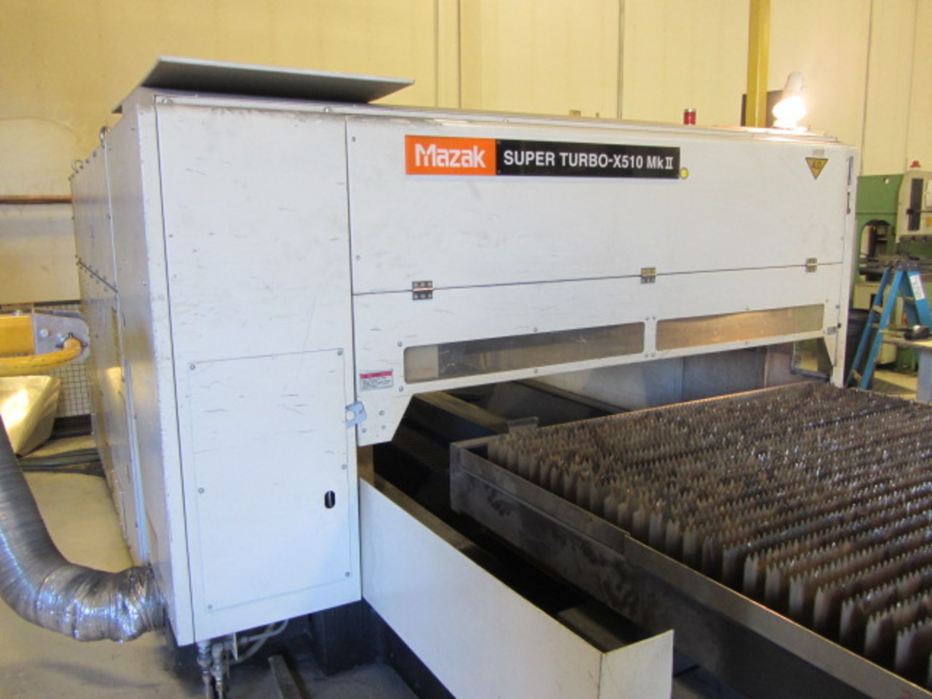 Mazak 4000 Watt CNC Laser Model Super Turbo X510 Mark II with 5' x 10' Work Table, Orion Chiller, - Bild 5 aus 10