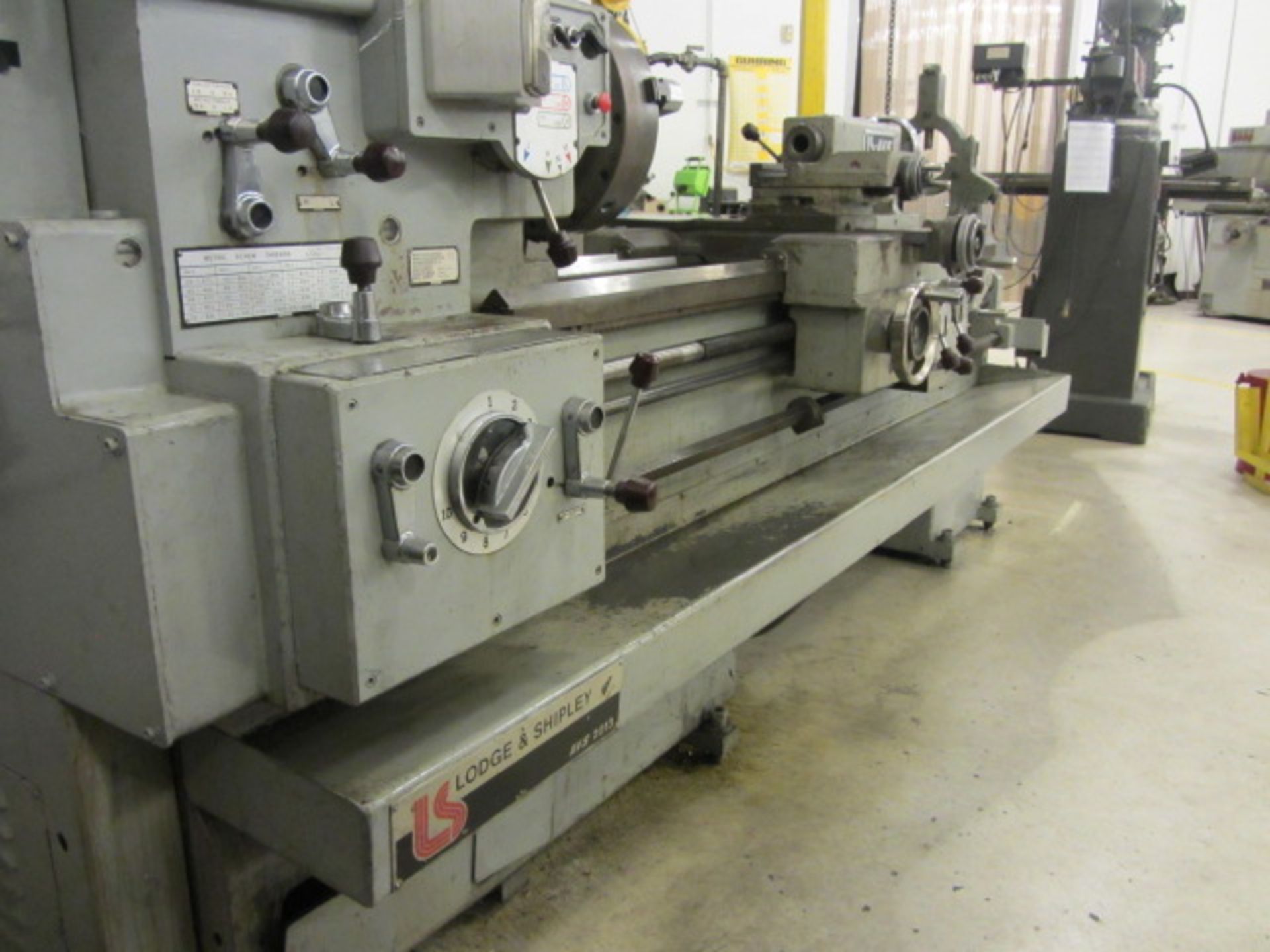 Lodge & Shipley AVS 2013 20'' Swing x 60'' Centers Engine Lathe with, 15'' 3 & 4 Jaw Chucks, Spindle - Image 6 of 10