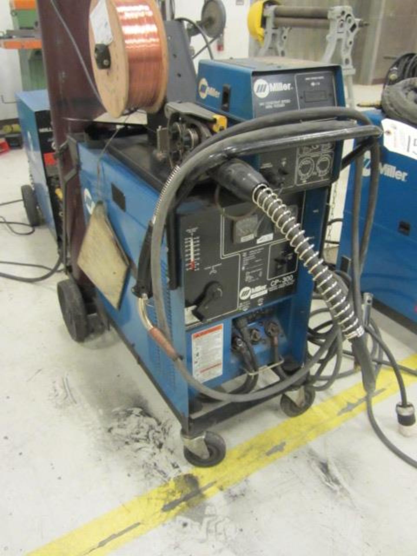 Miller CP-300 Portable Welder with Miller Wire Feeder, sn:KE633417