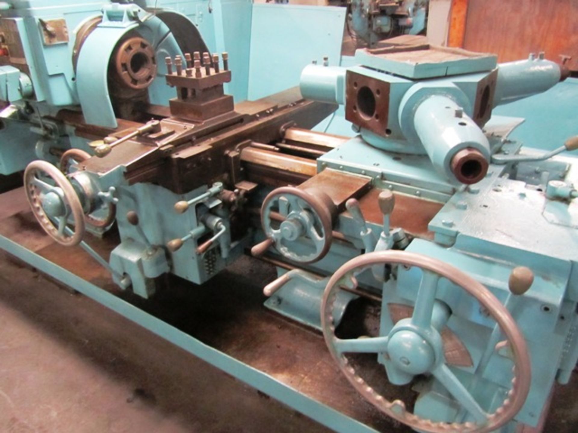 Warner & Swasey No.2A Cross Sliding Turret Lathe with Approx 3'' Bore, Saddle with Tool Post, 6 - Image 3 of 3