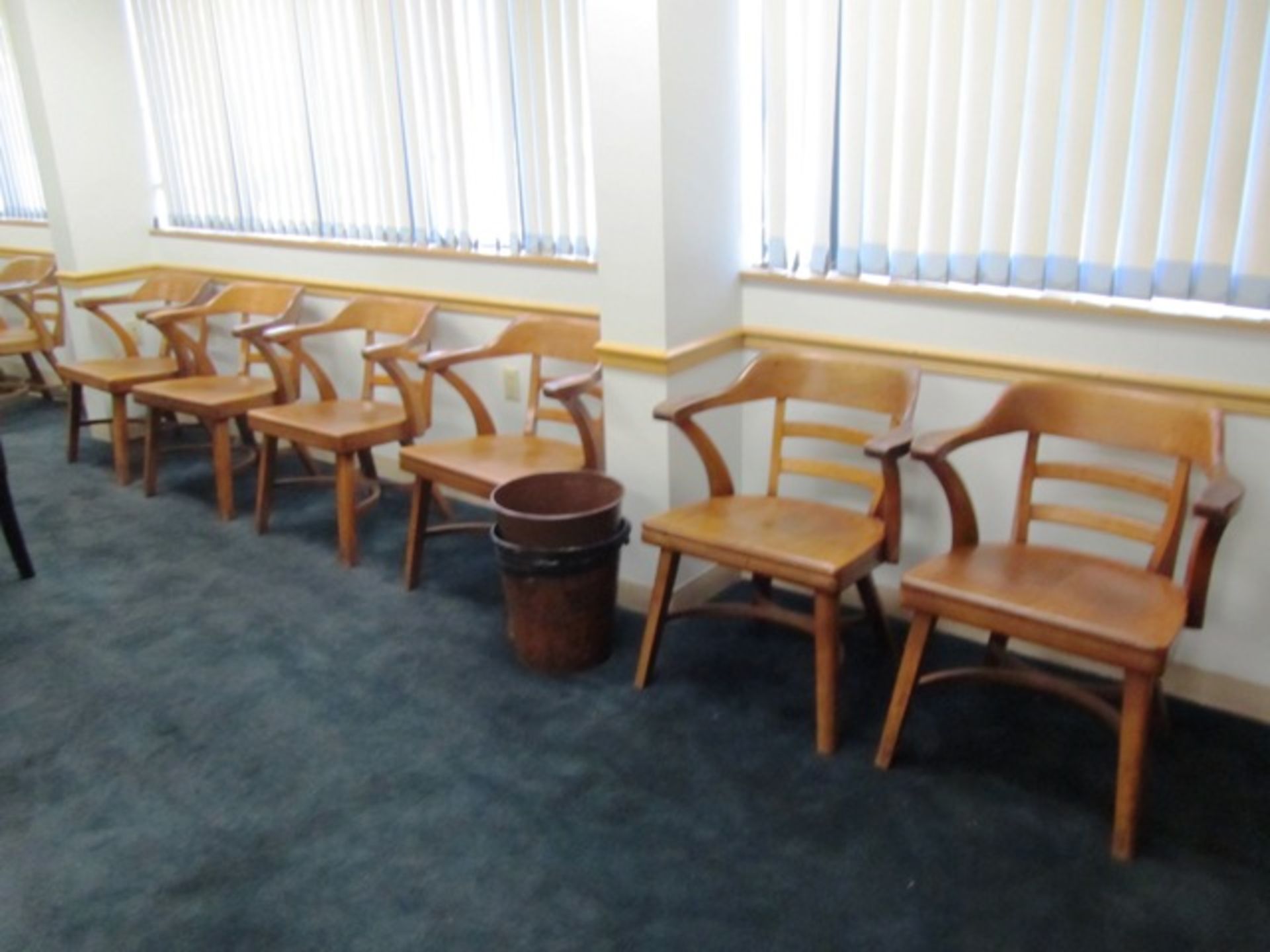 (16) Wood Office Chairs