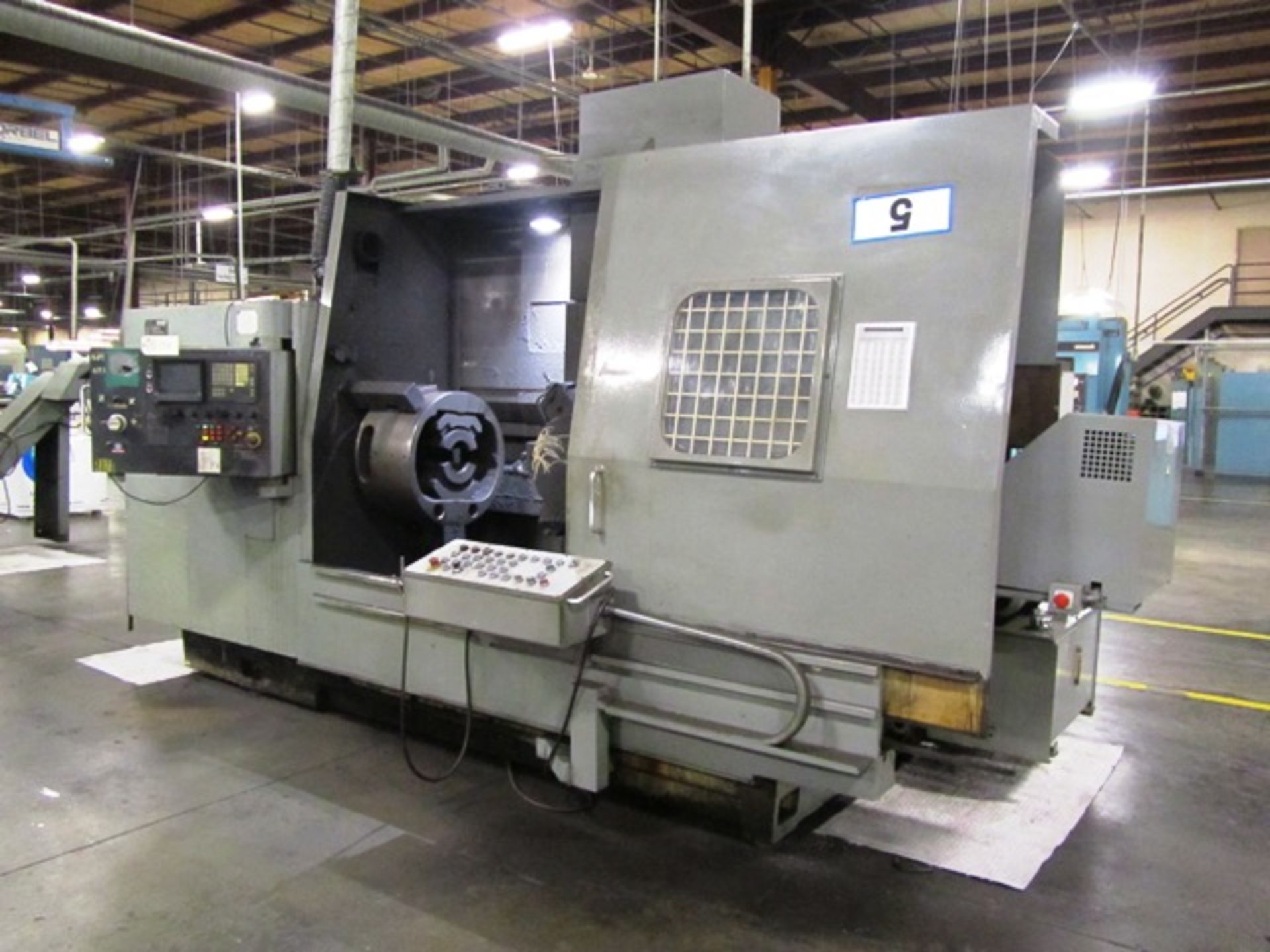 Matrix Churchill Type 7/45 CNC Chucker with 8 Position Turret, Forkardt 24'' Indexing Chuck, Fanuc