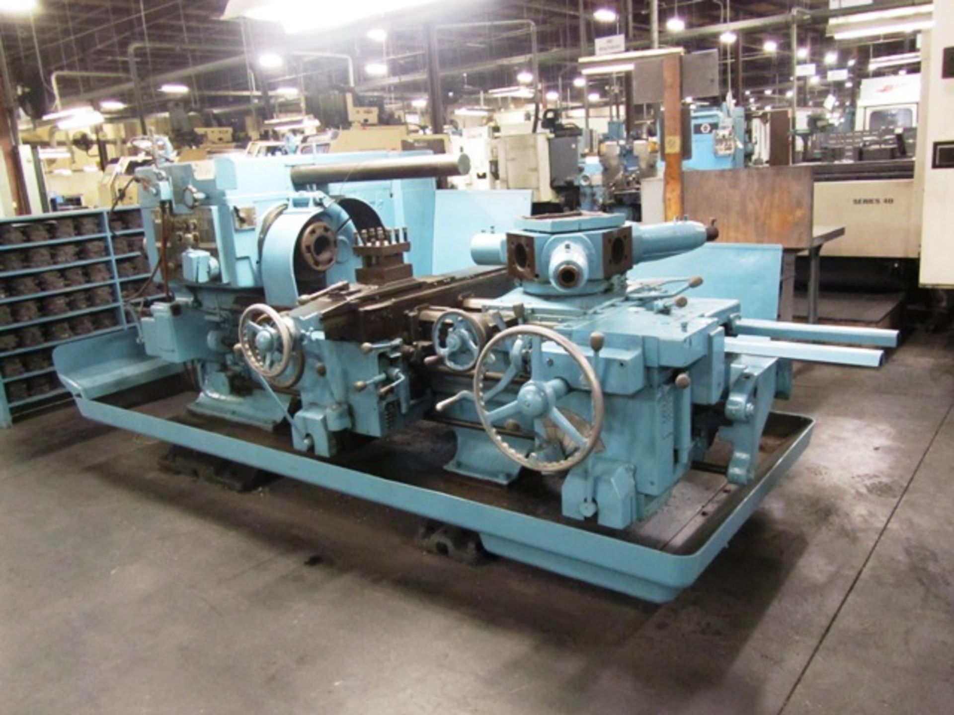 Warner & Swasey No.2A Cross Sliding Turret Lathe with Approx 3'' Bore, Saddle with Tool Post, 6