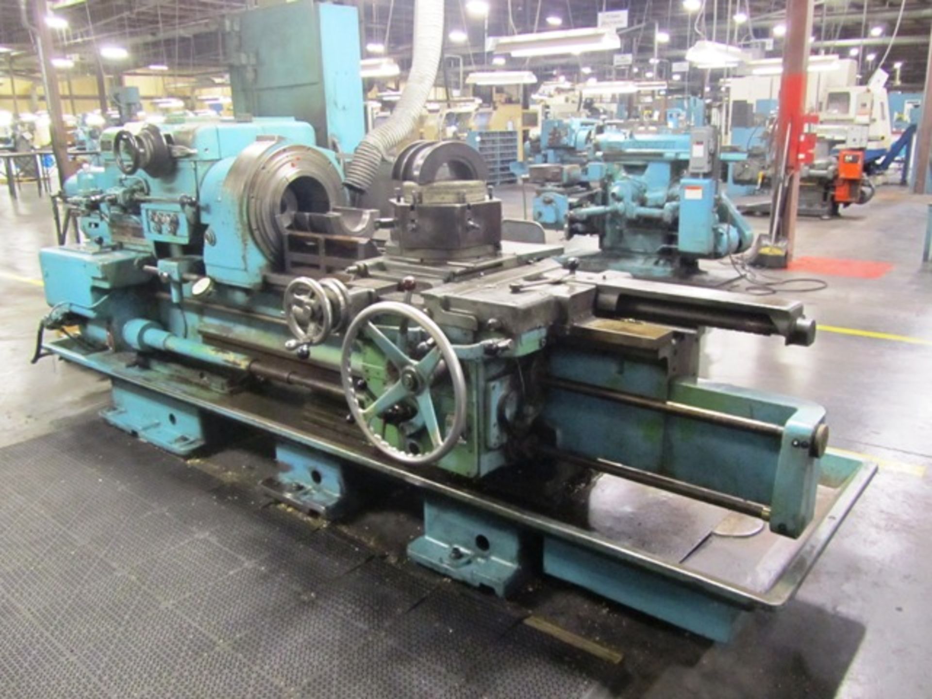 Gisholt No.1L Cross Sliding Turret Lathe with 4'' Bore, Saddle with Tool Post, 6 Position Cross