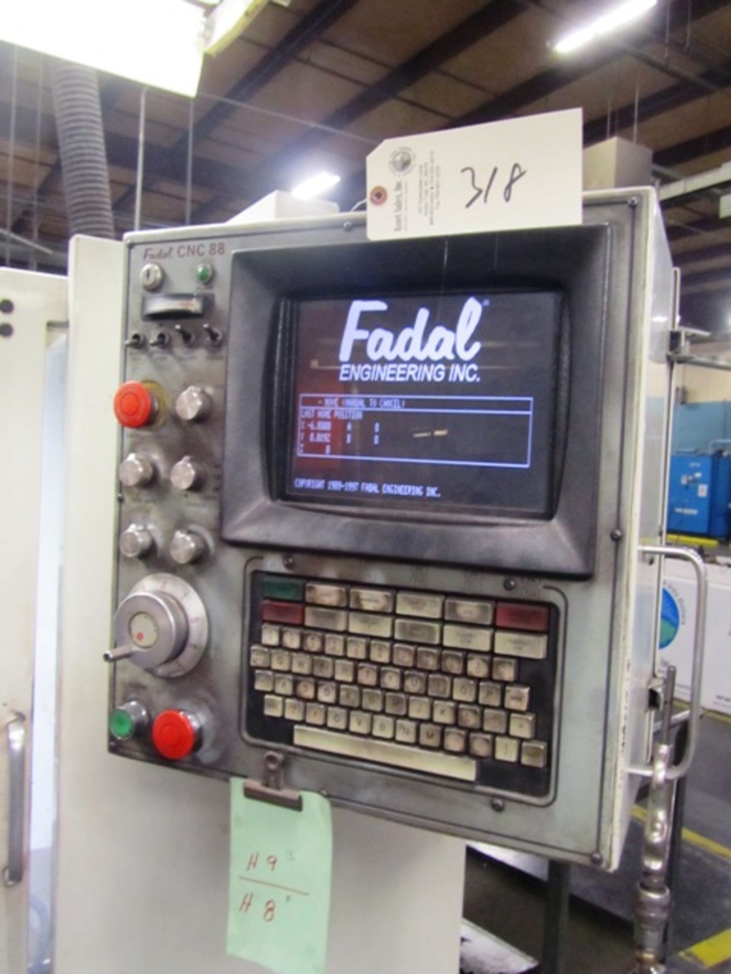 Fadal VMC 20 Vertical Milling Machine with 16 ATC, 16'' x 48'' Table, 40 Taper, Fadal CNC 88 - Image 2 of 3