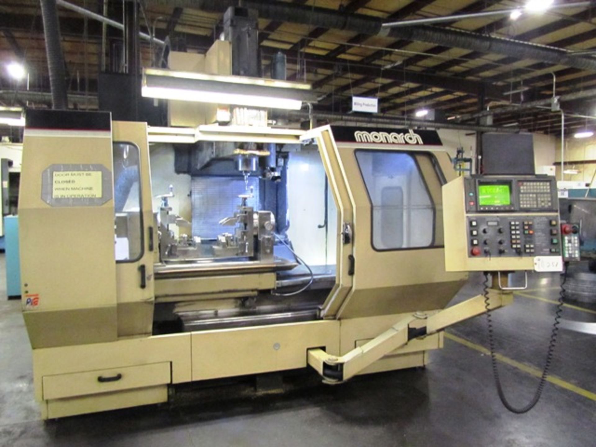 Monarch Model VMC45B 4-Axis CNC Vertical Machining Center with 18'' x 48'' Table, 9'' Diameter 4th - Image 3 of 4