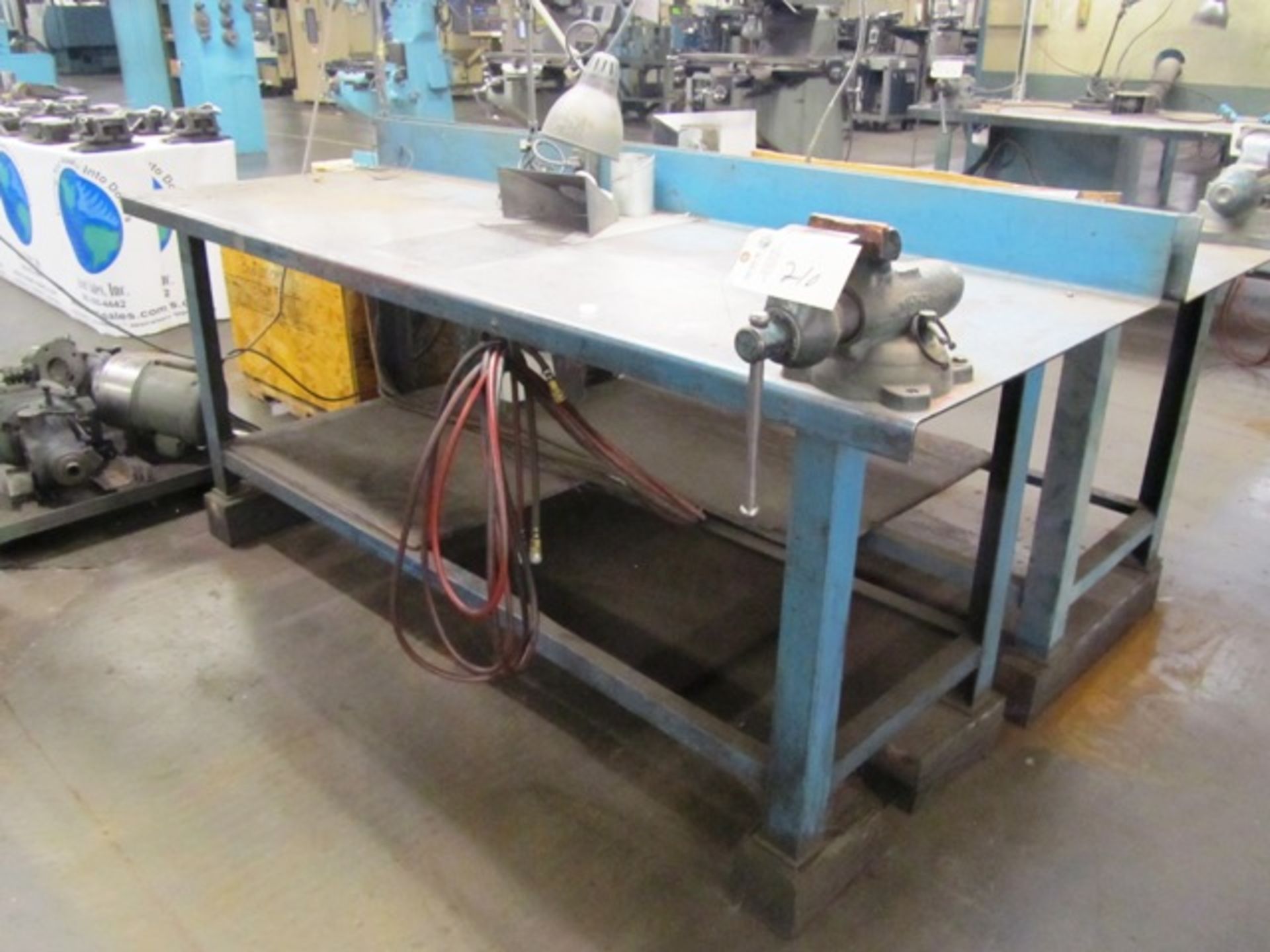 Down Draft Steel Workbench with Wilton 4'' Vise