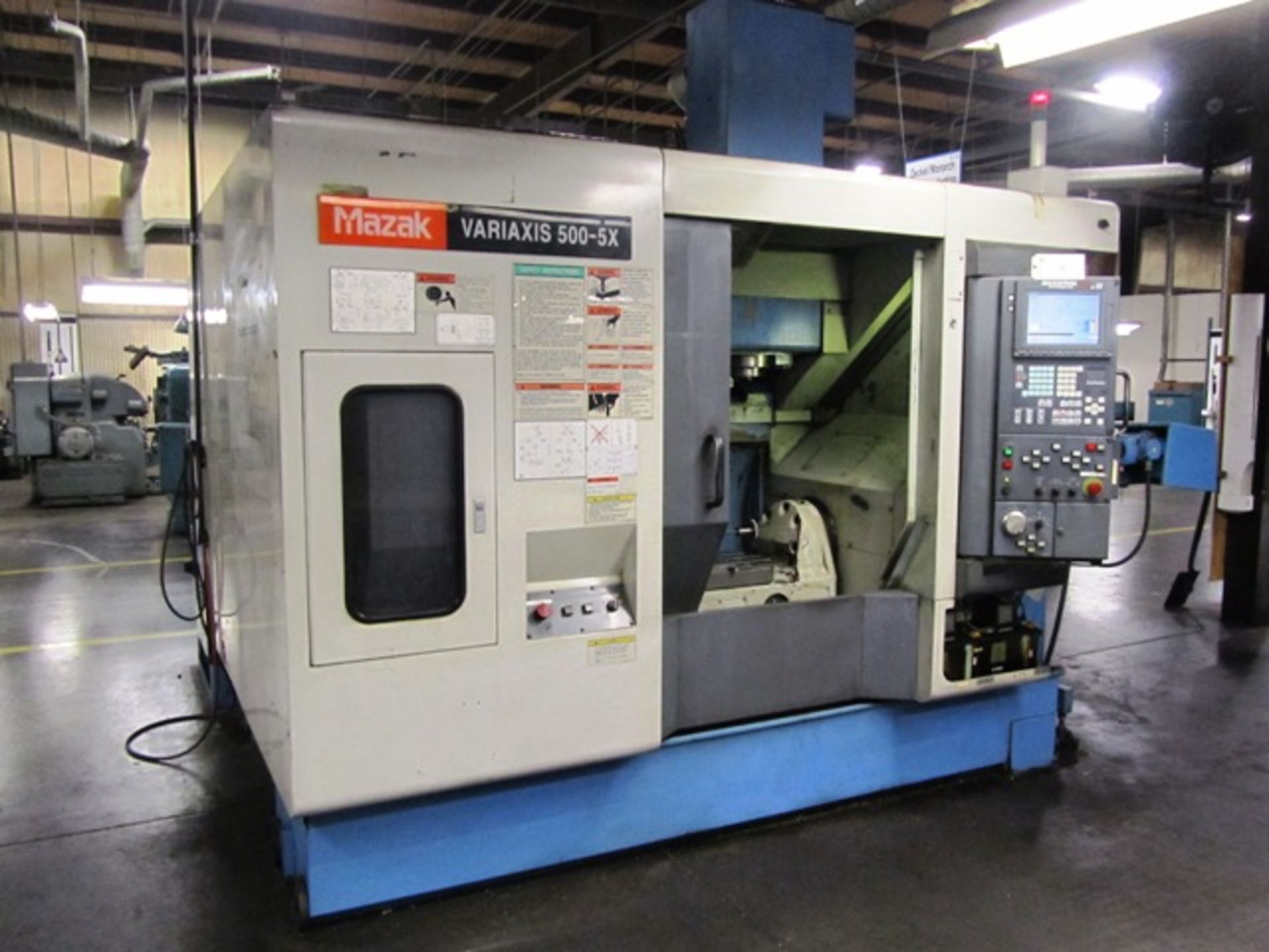 Mazak Variaxis 500-5x 5-Axis CNC Vertical Machining Center with 19'' Diameter Rotary Trunnion Table, - Image 3 of 4