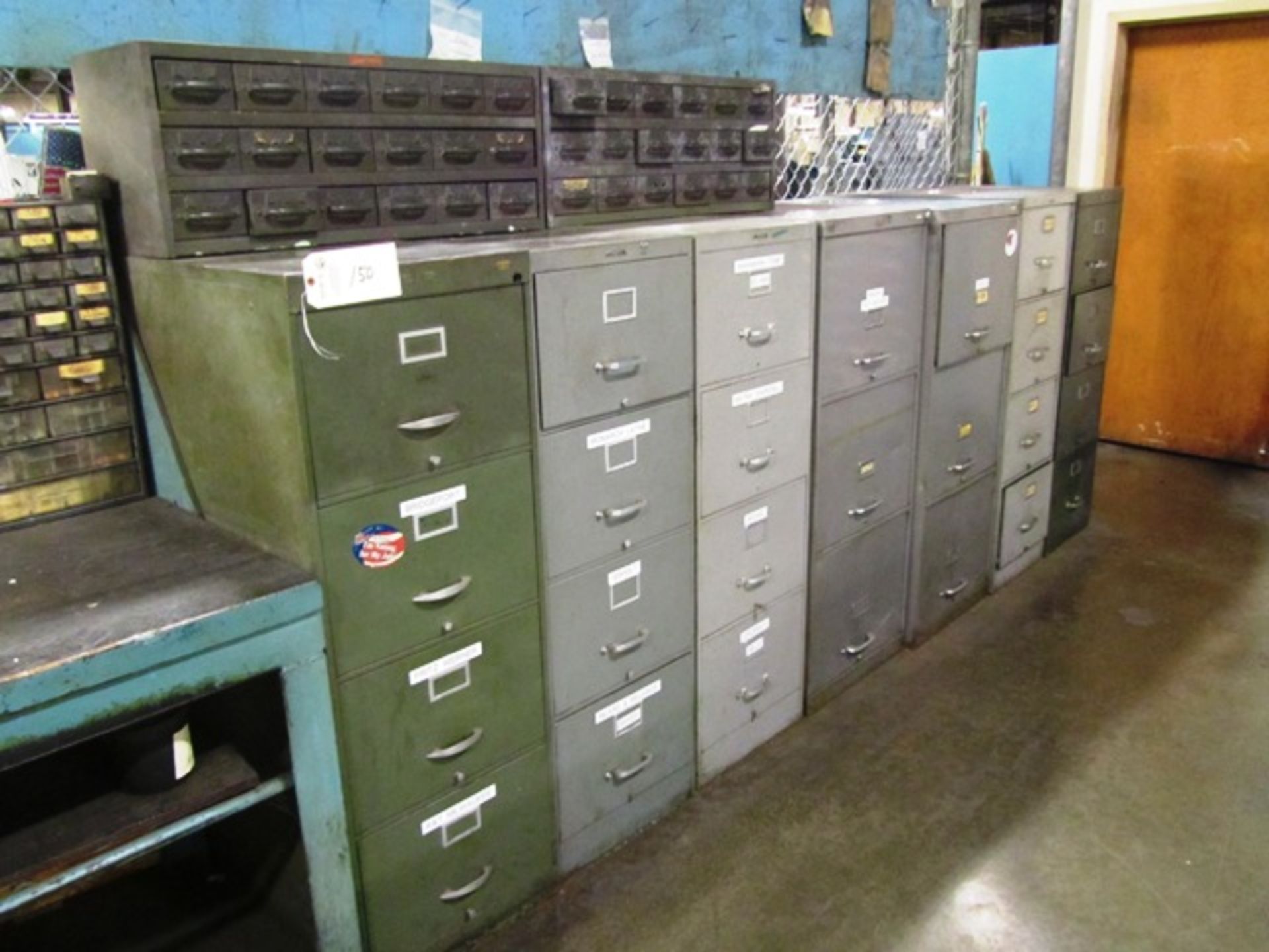 (7) Vertical Filing Cabinets