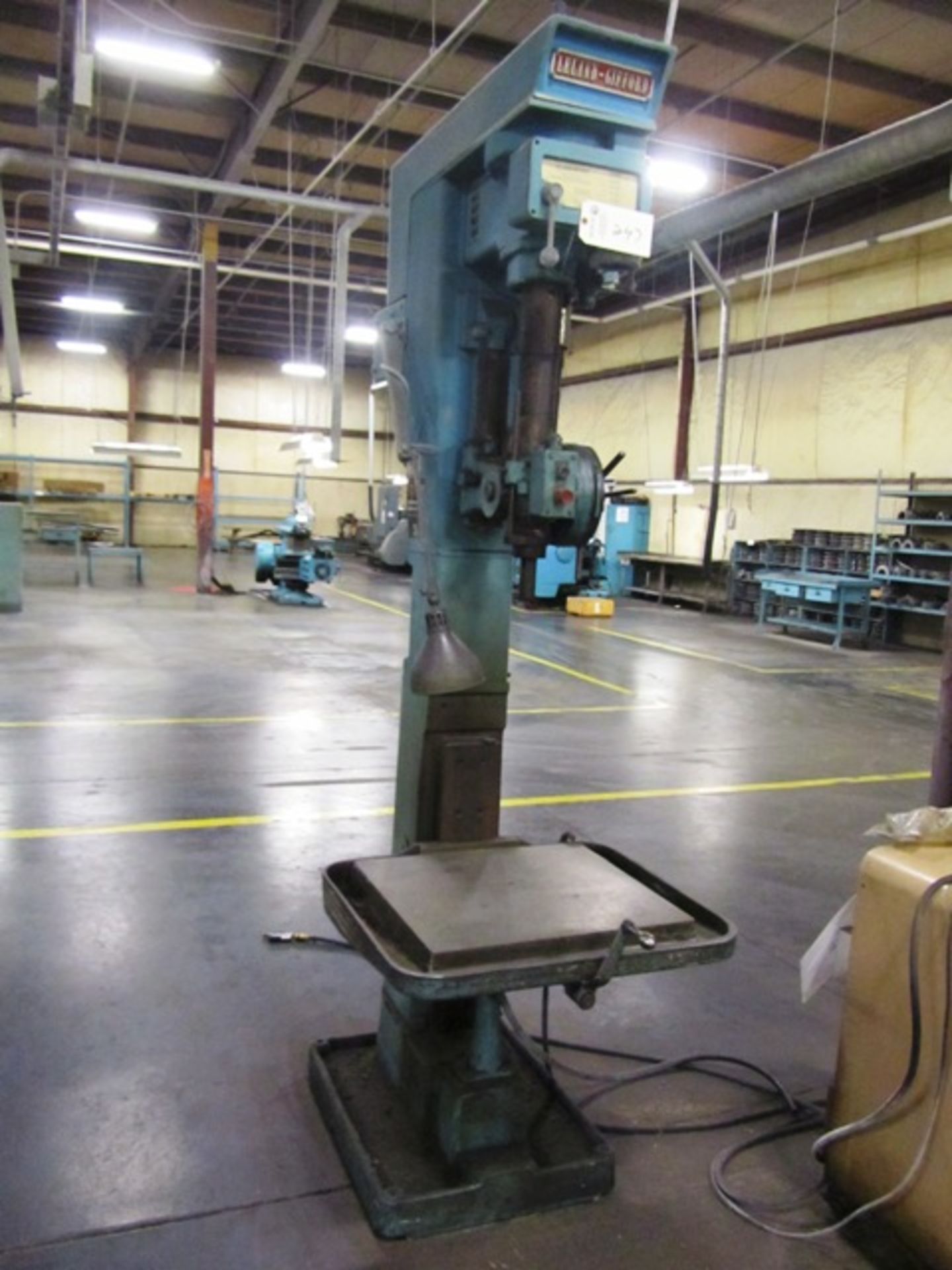Leland Gifford No.2 22'' High Column Drill Press with 21'' x 23'' Table, Spindle Speeds to 3300 RPM,