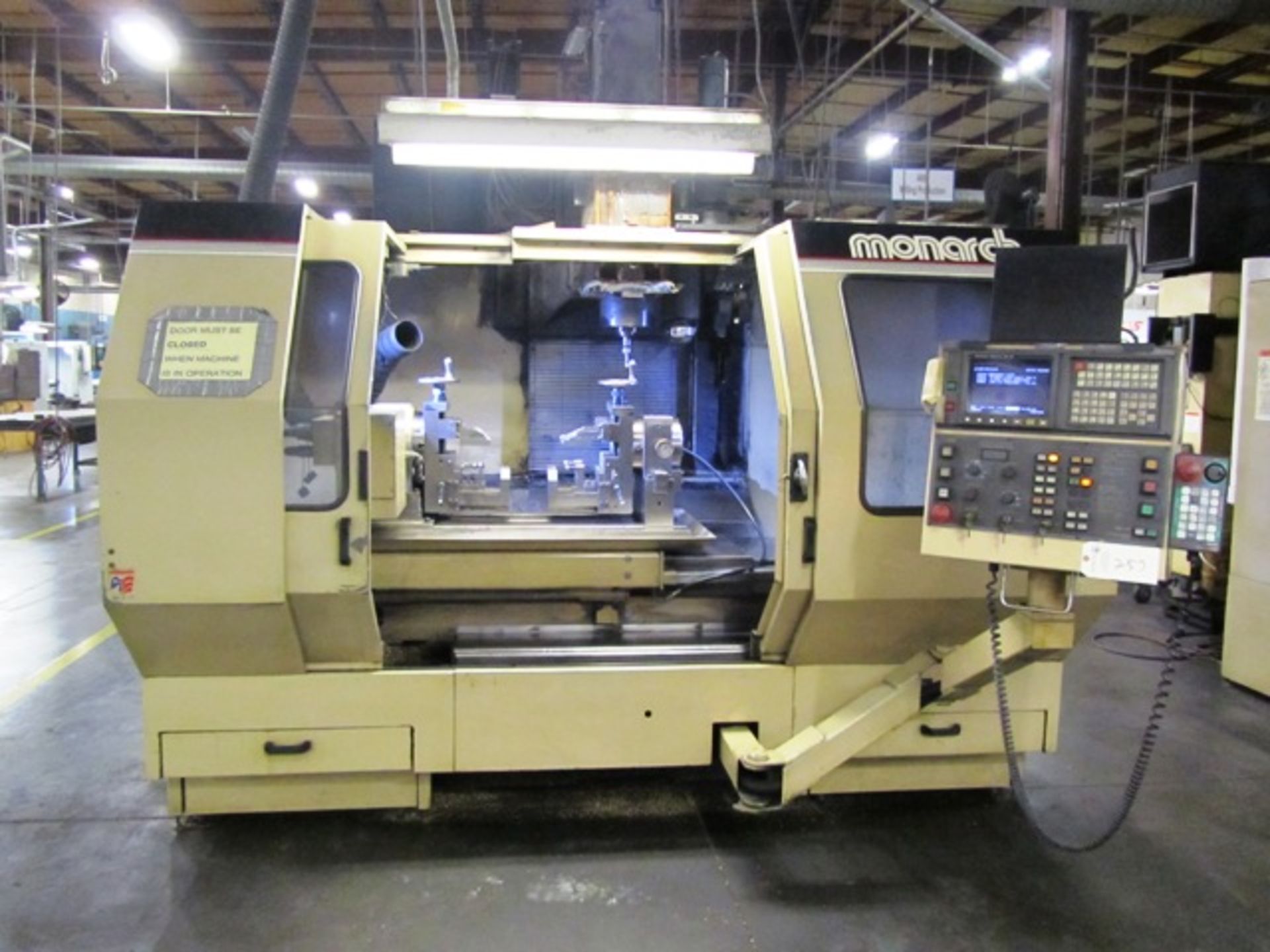 Monarch Model VMC45B 4-Axis CNC Vertical Machining Center with 18'' x 48'' Table, 9'' Diameter 4th - Image 3 of 4