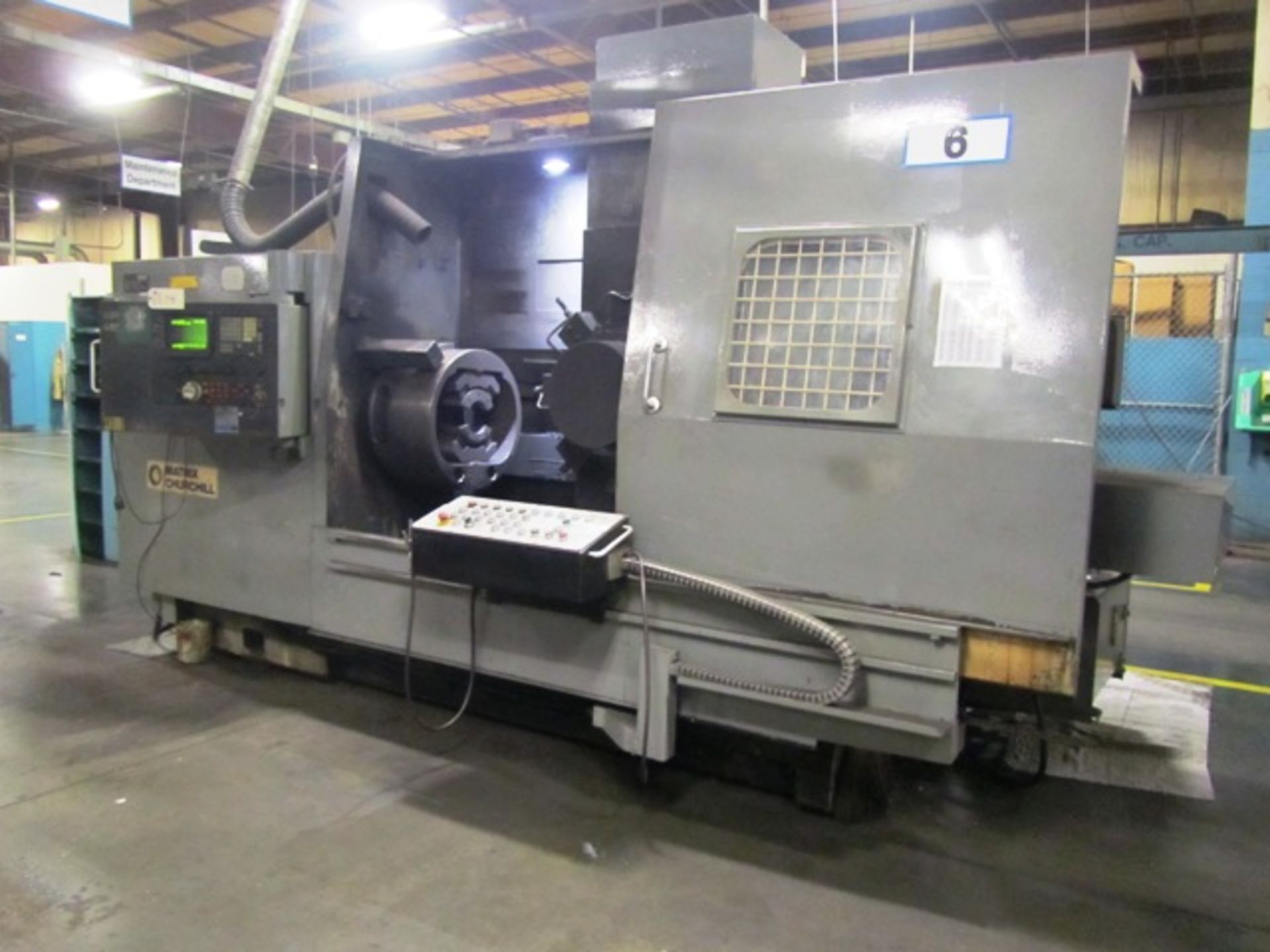 Matrix Churchill Type 7/45 CNC Chucker with 8 Position Turret, Forkardt 24'' Indexing Chuck, Fanuc