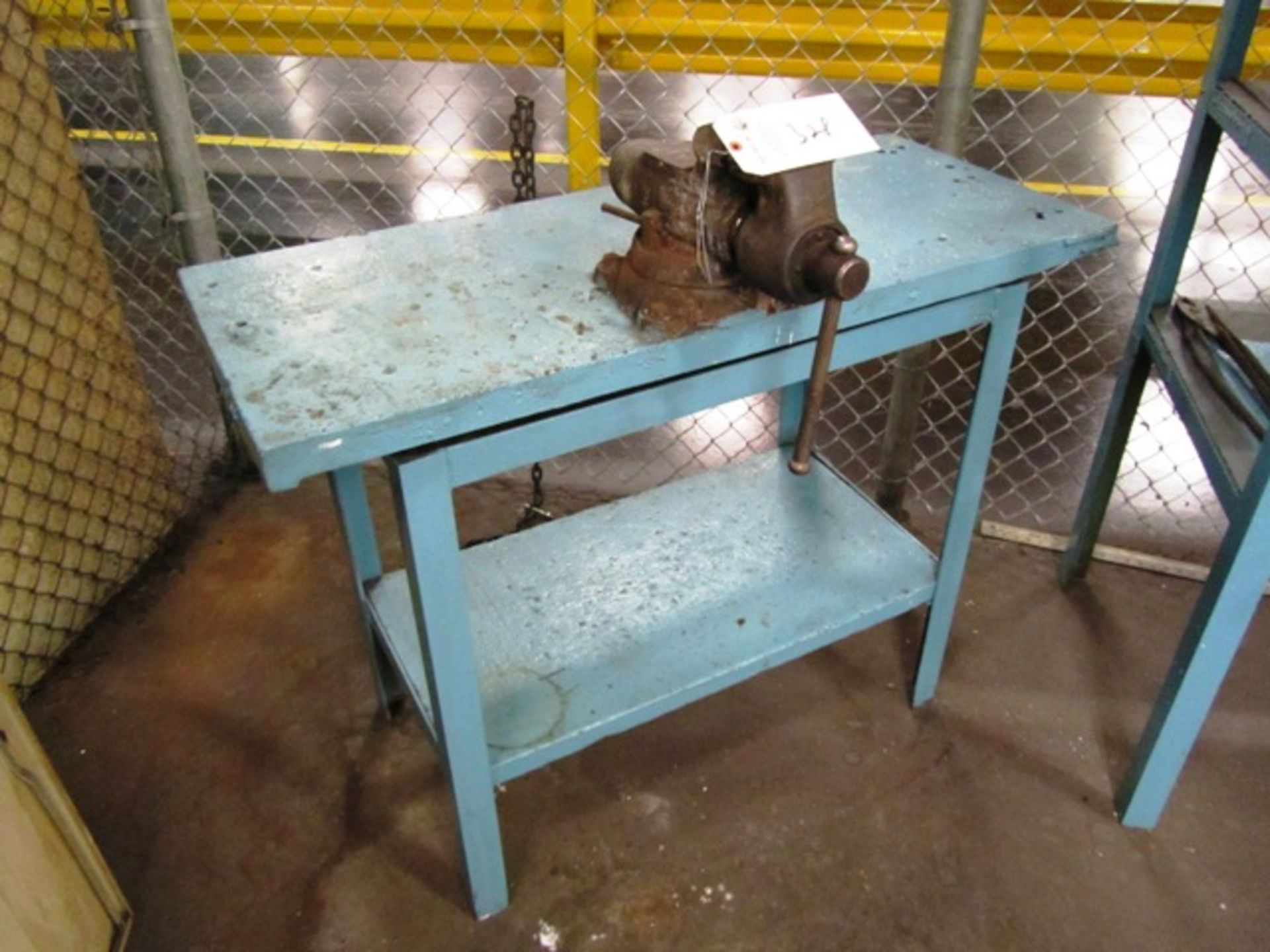 Bench Vise with Steel Table