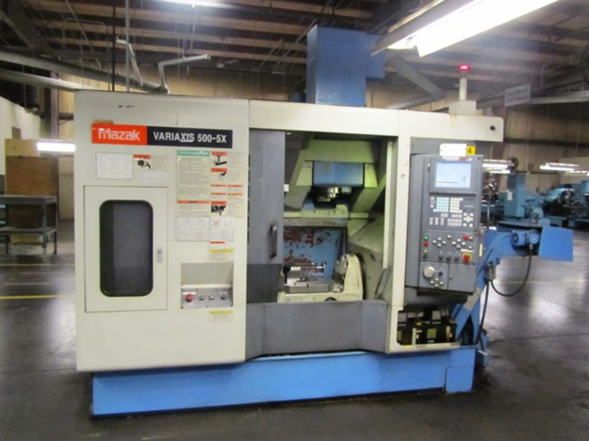 Mazak Variaxis 500-5x 5-Axis CNC Vertical Machining Center with 19'' Diameter Rotary Trunnion Table,
