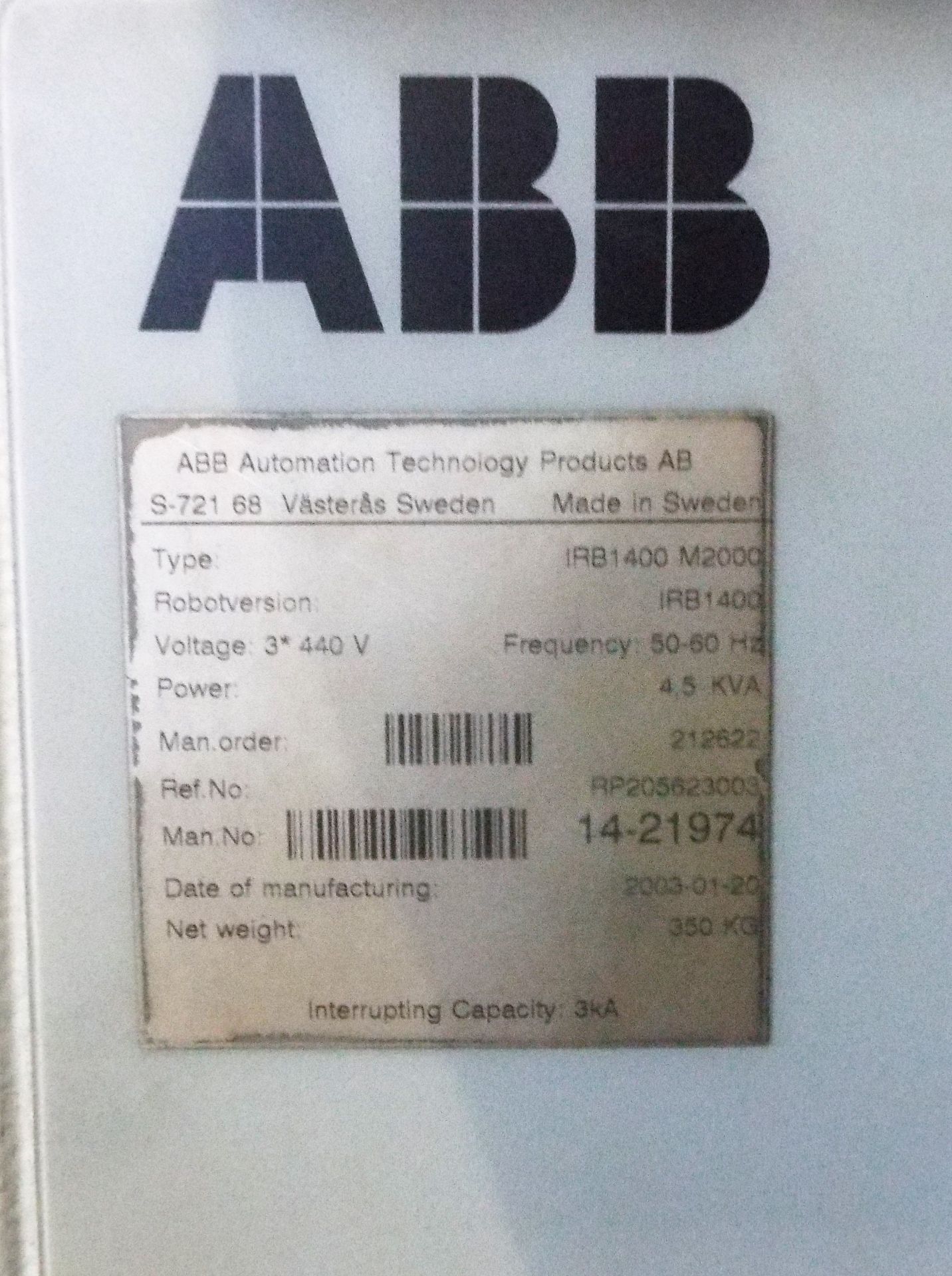 ABB-IRB-1400 MIG WELDING EQUIPMENT - Image 5 of 18