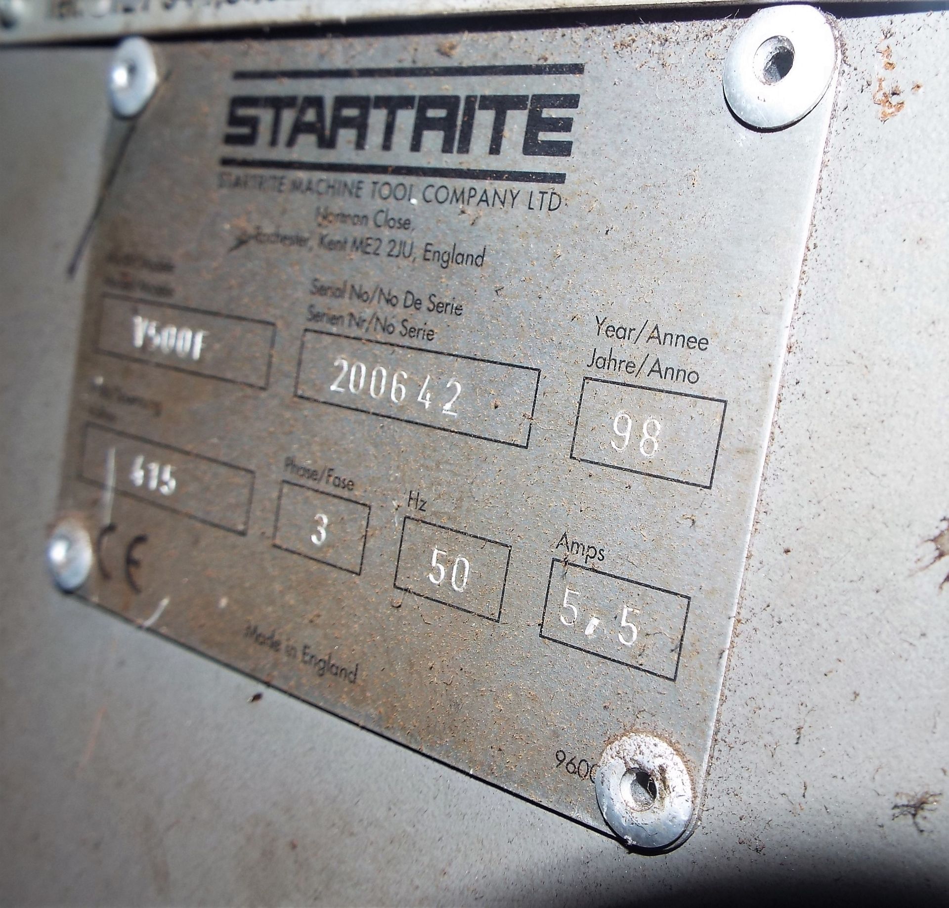 Startrite Vertical Band Saw (Spares/Repair) - Image 3 of 5