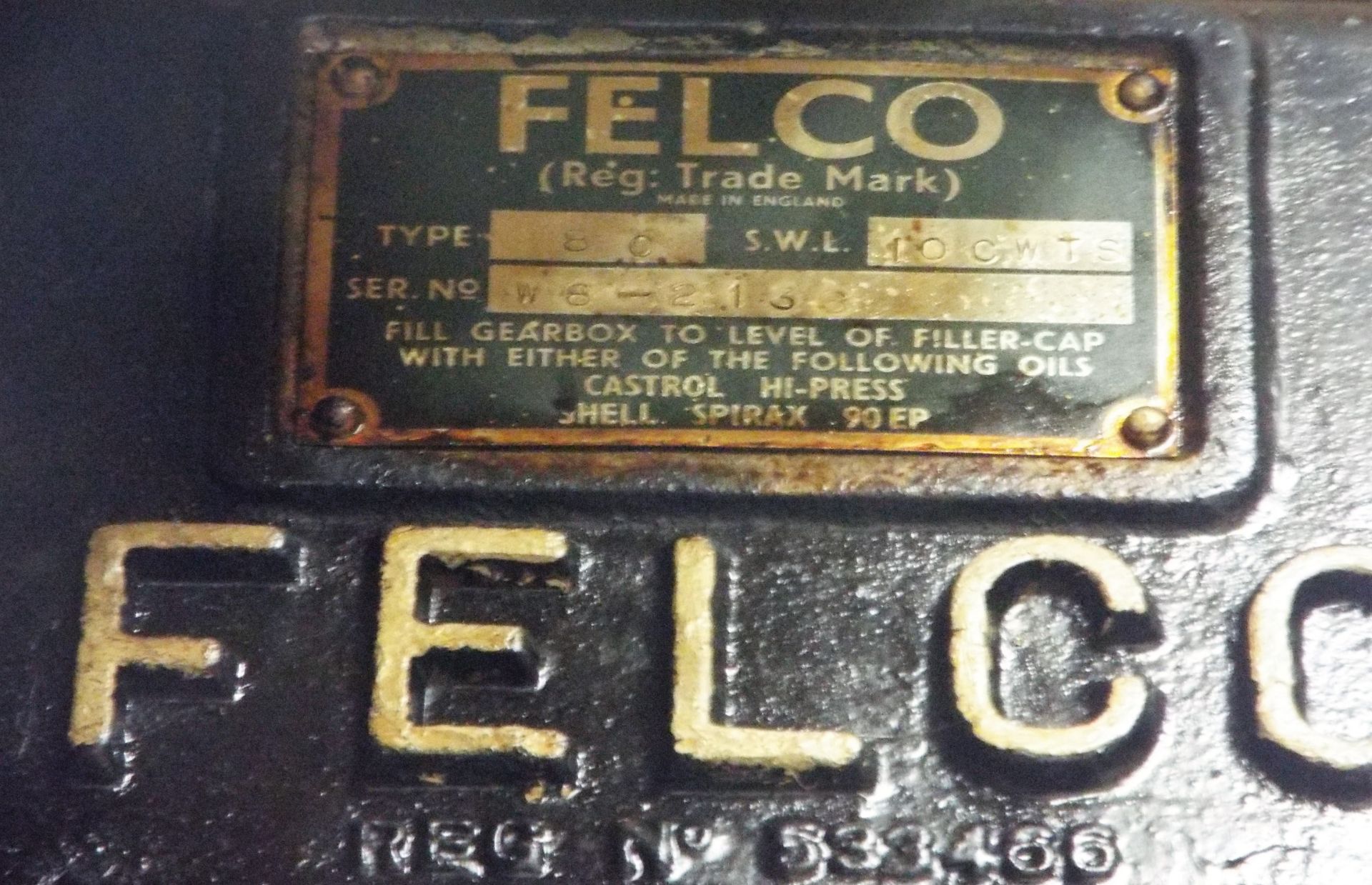 FELCO OVERHEAD HOIST - Image 4 of 5