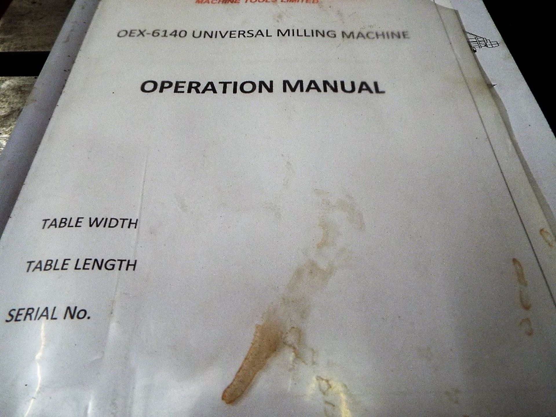 Universal Milling Machine Type - OEX 6140 Machine No - 05 63 Available due to a cancelled order - Image 13 of 15