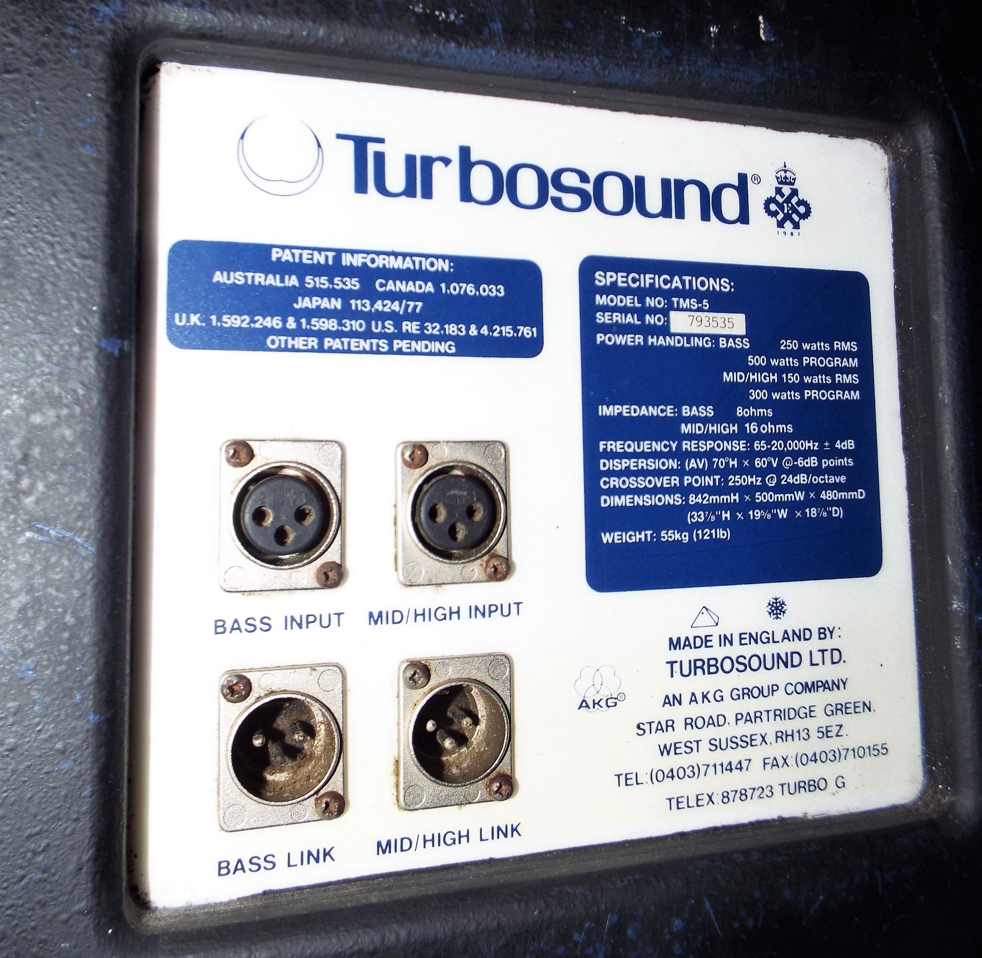 Turbosound TMS-5 Speaker - Image 4 of 4