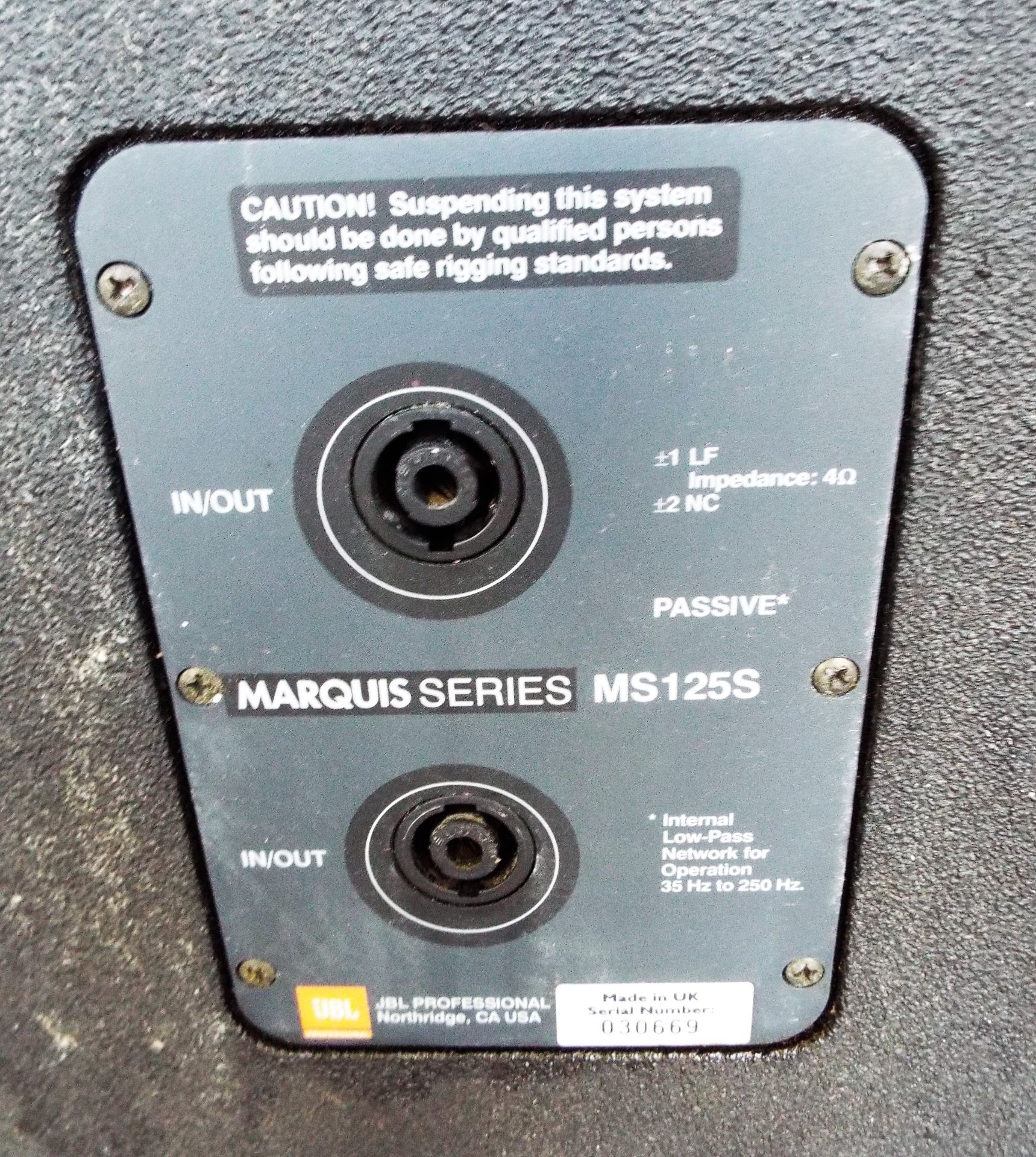 JBL Marquis Series MS125S Speaker - Image 2 of 2