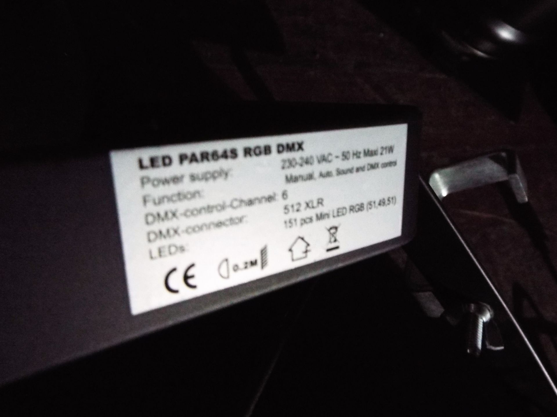 LED PAR64S RGB DMX Light - Image 2 of 5