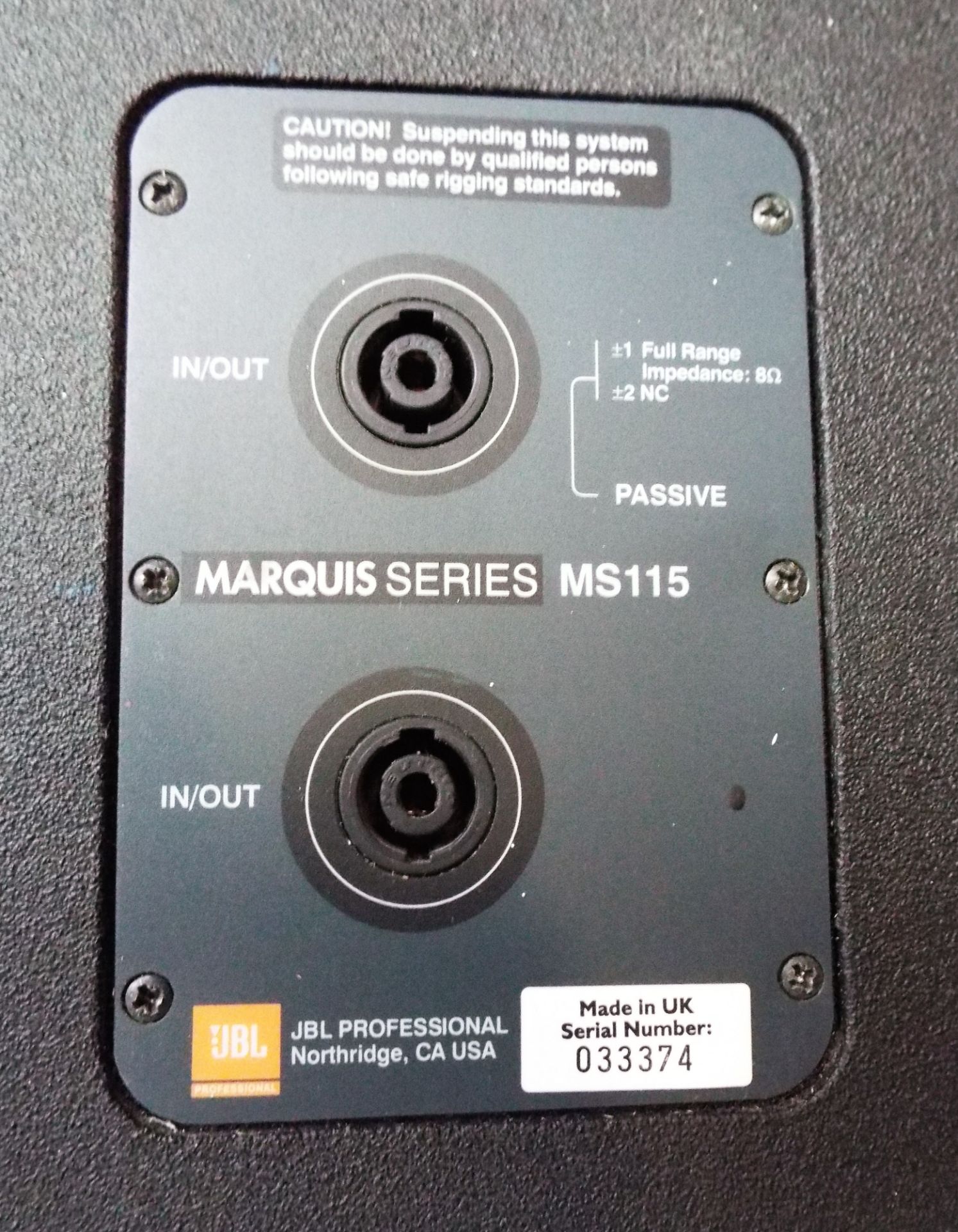 JBL Marquis MS115 Speaker - Image 2 of 2