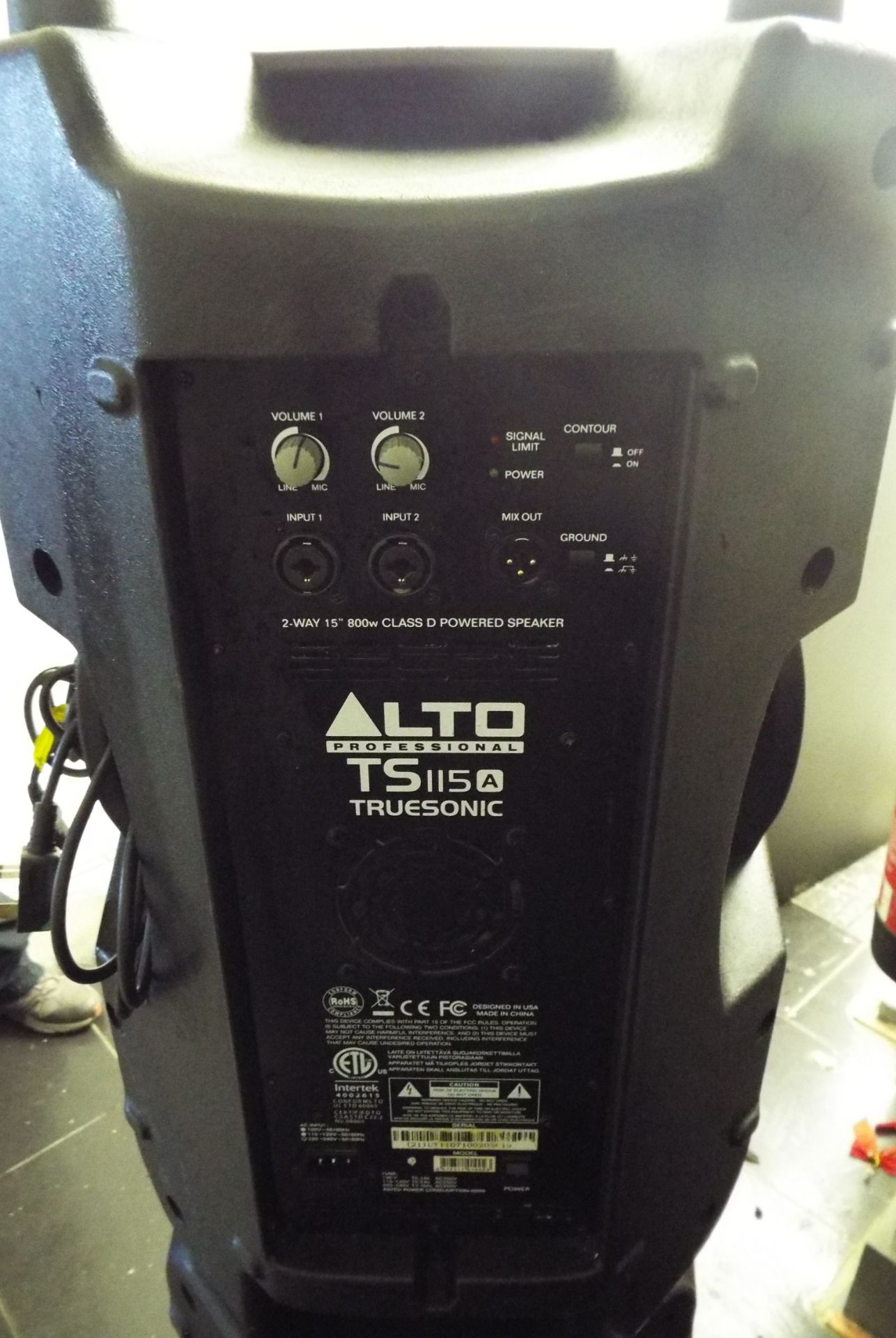 Alto Truesonic TS115A Professional Speaker - Image 2 of 3